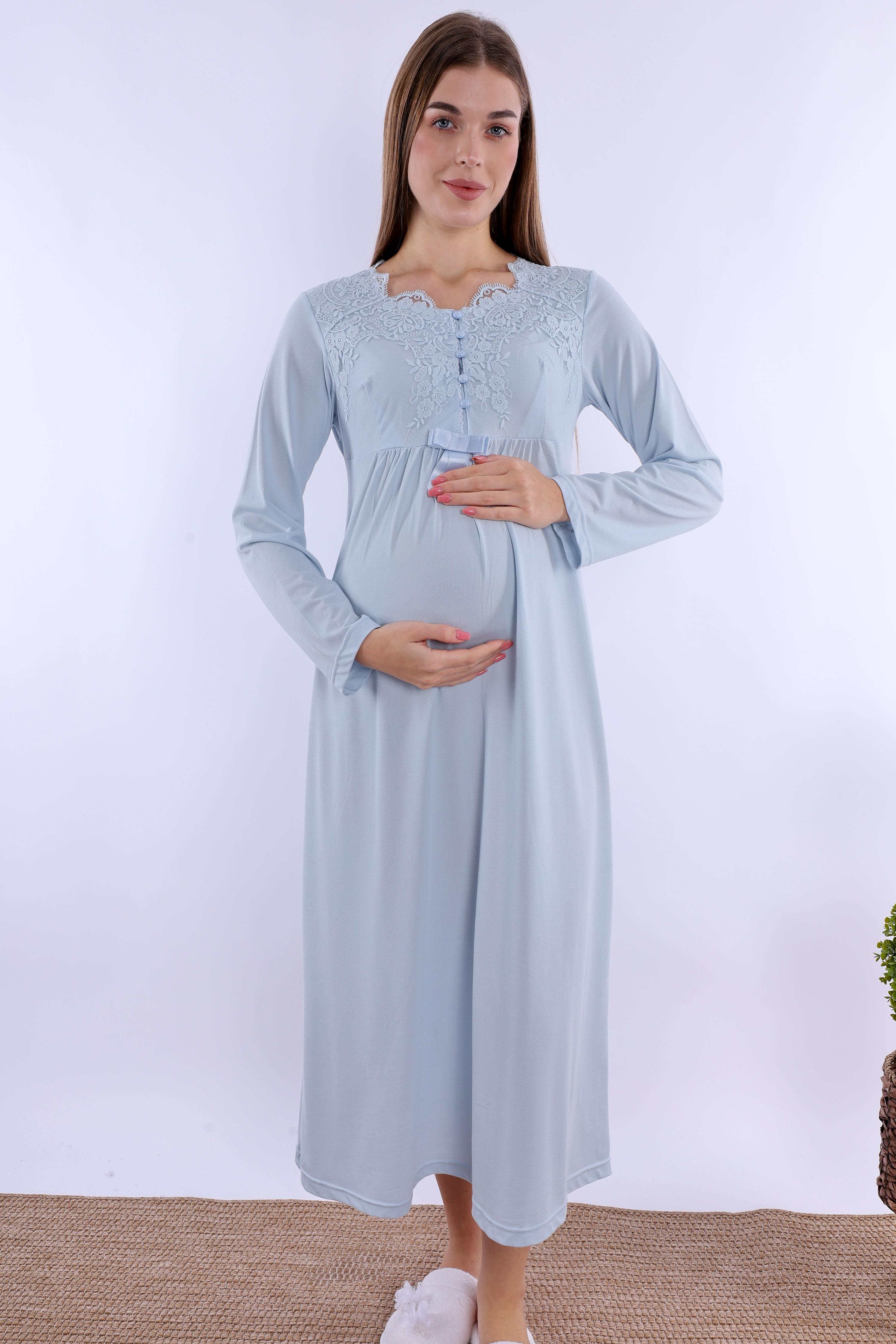 254152 Mavi Hamile Lohusa Gecelik