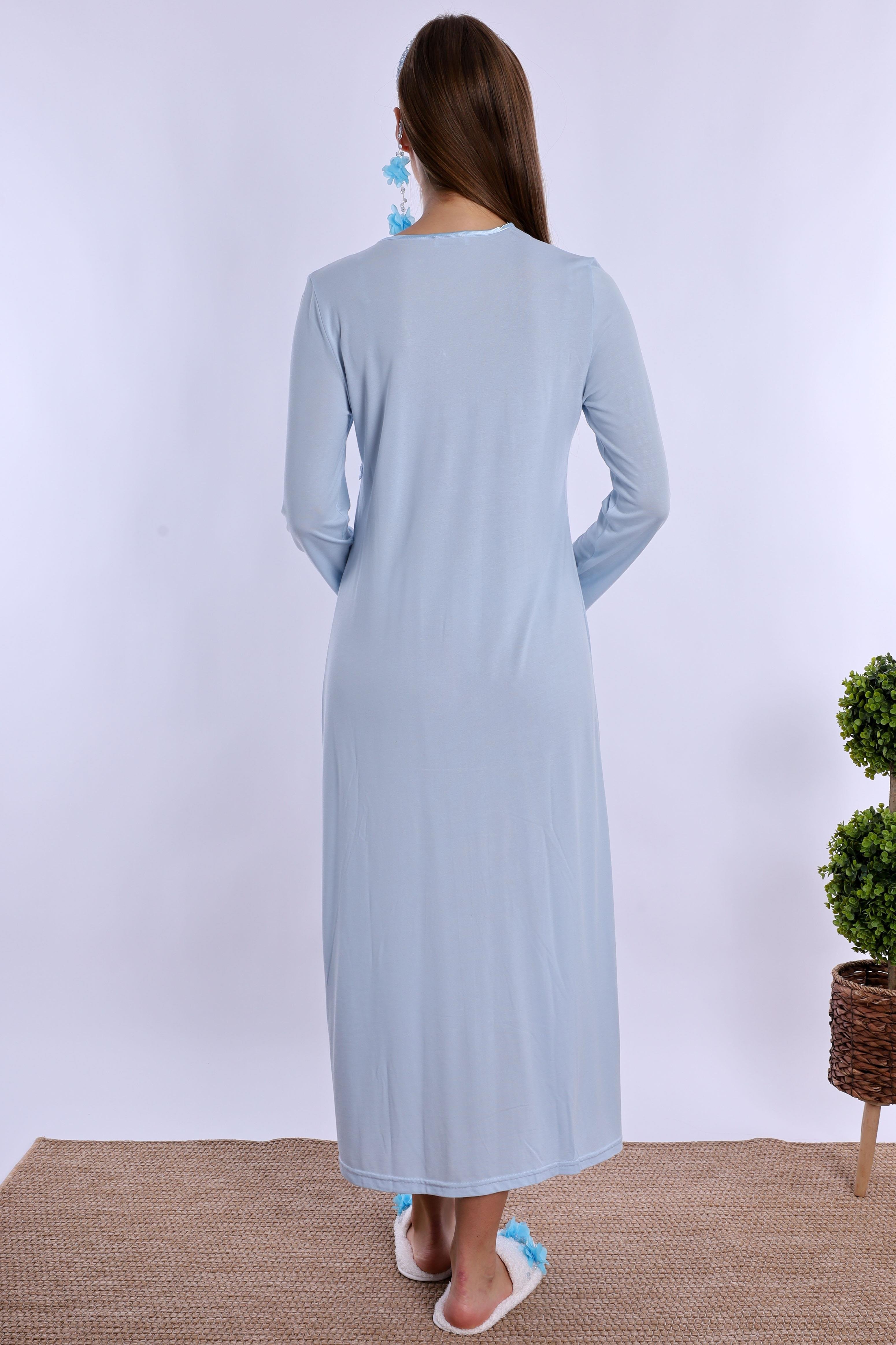 270132 Mavi Hamile Lohusa Gecelik