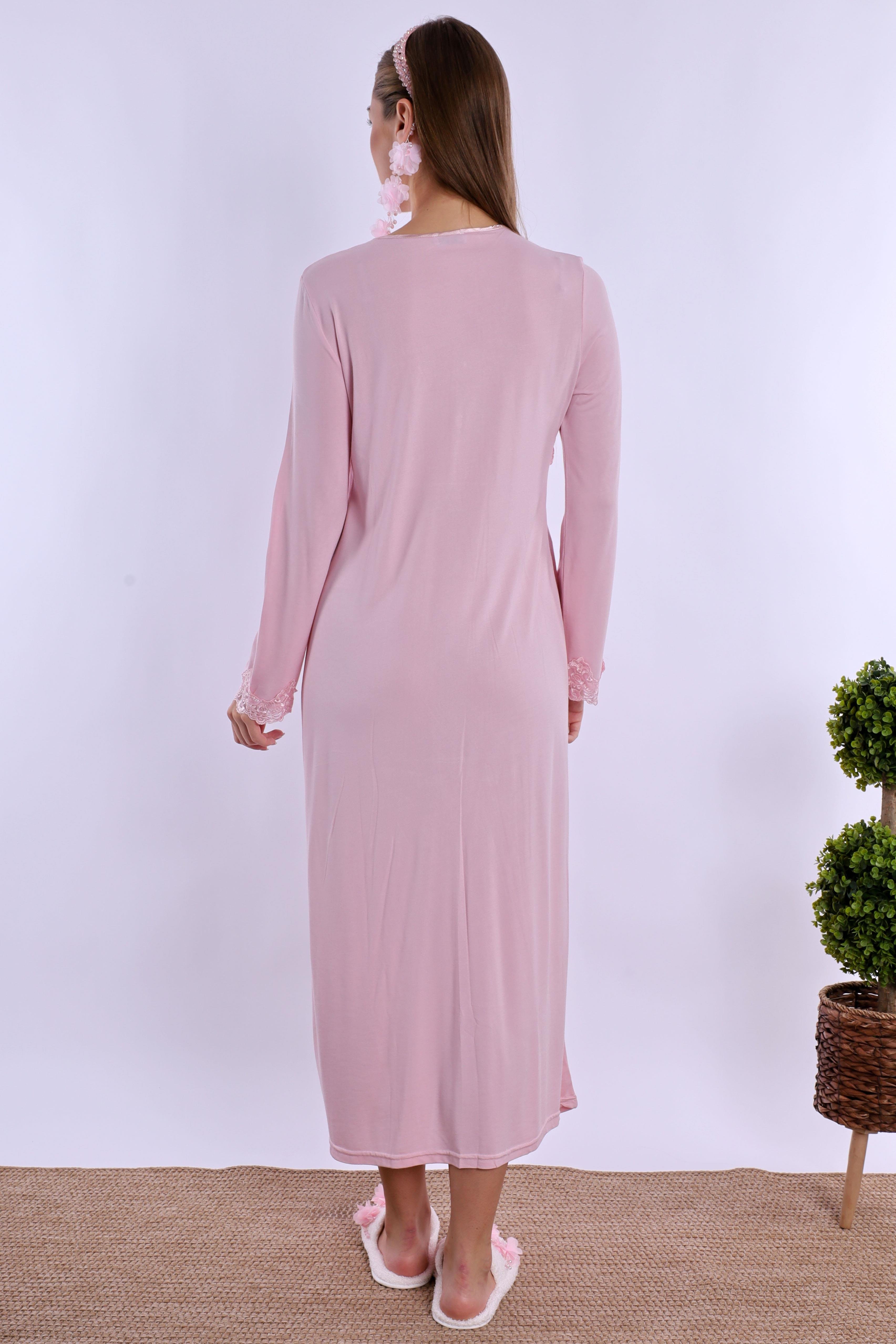 270132 Pembe Hamile Lohusa Gecelik