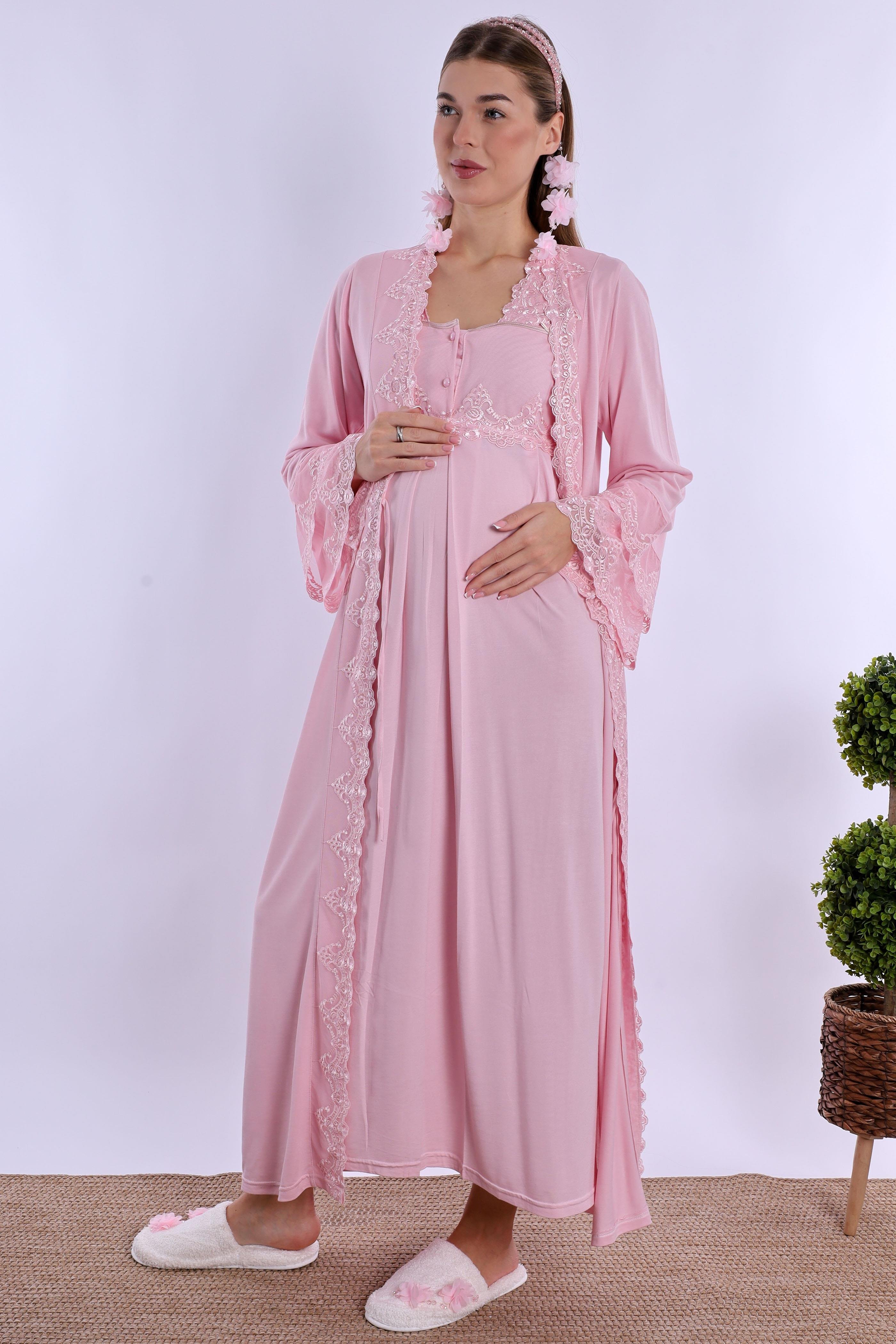 270162 Pembe Hamile Lohusa Set