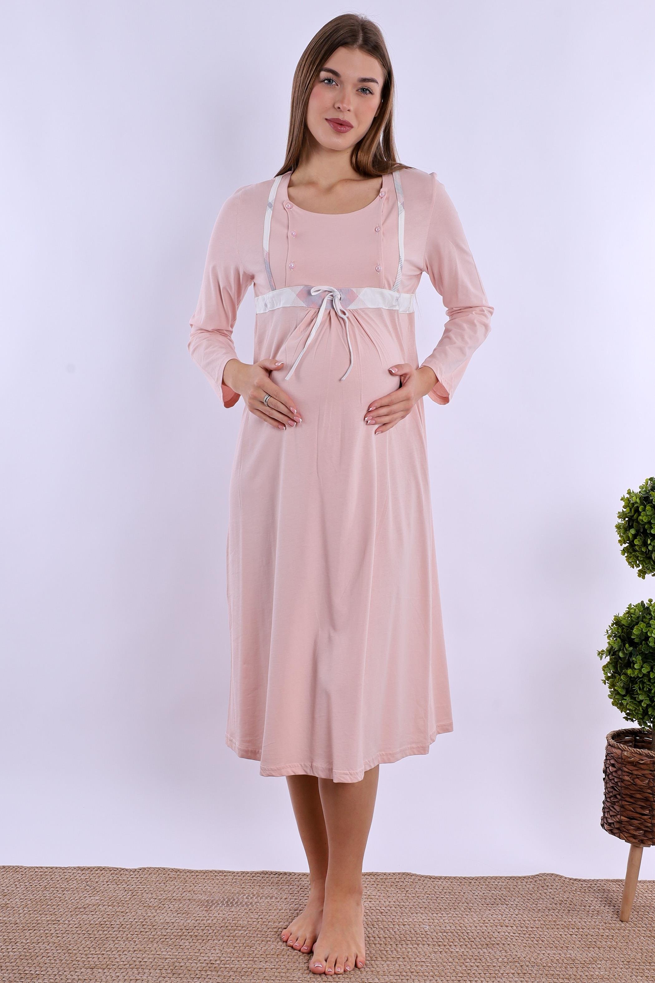 280862 Pudra %100 Pamuk Hamile Lohusa Set