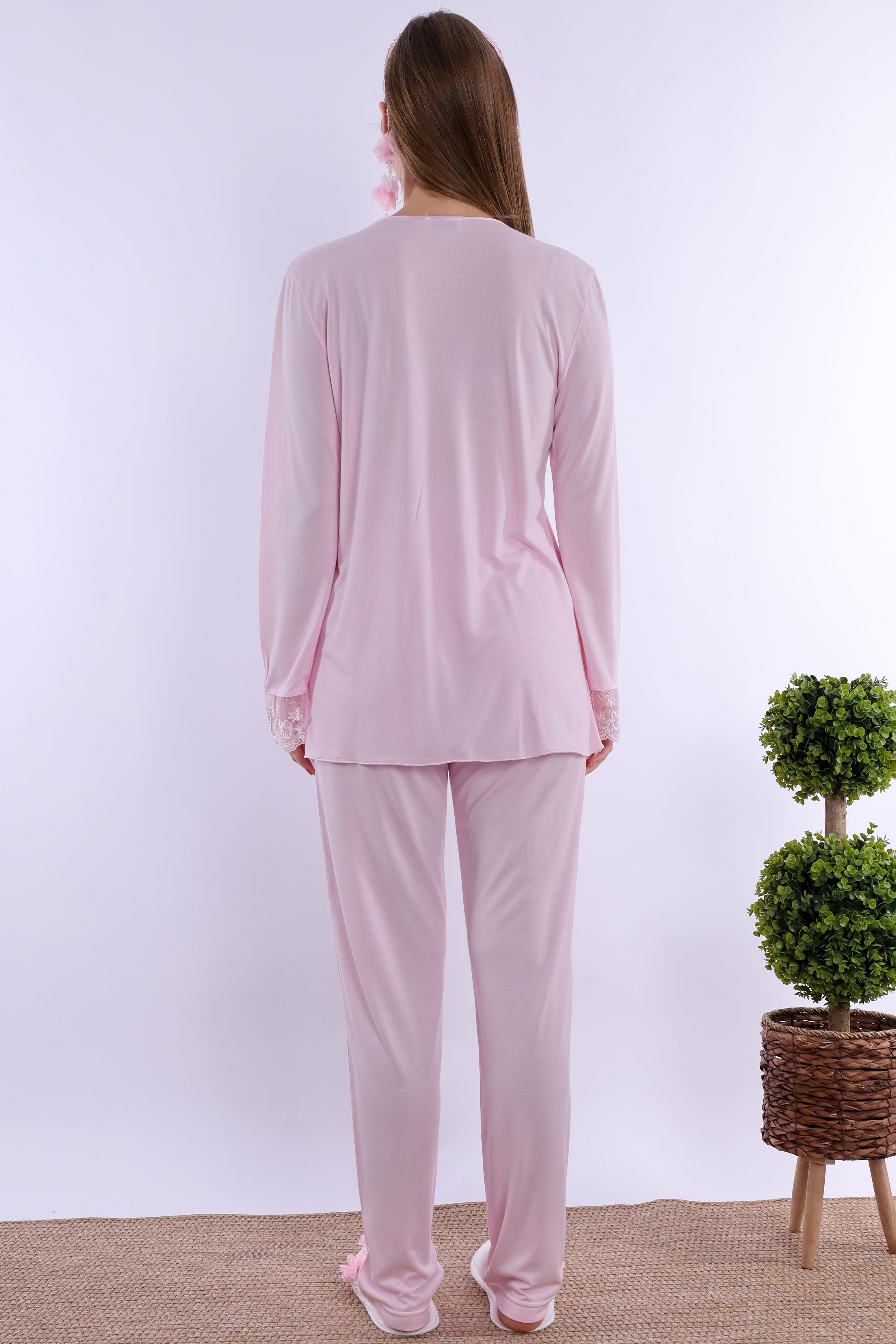 2T30462 Pembe Tesettürlü Hamile Lohusa Set