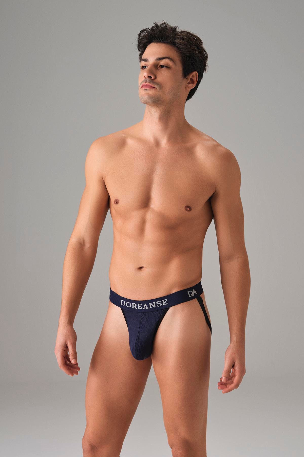 Doreanse 1004 Siyah Erkek Fantezi Jockstrap String