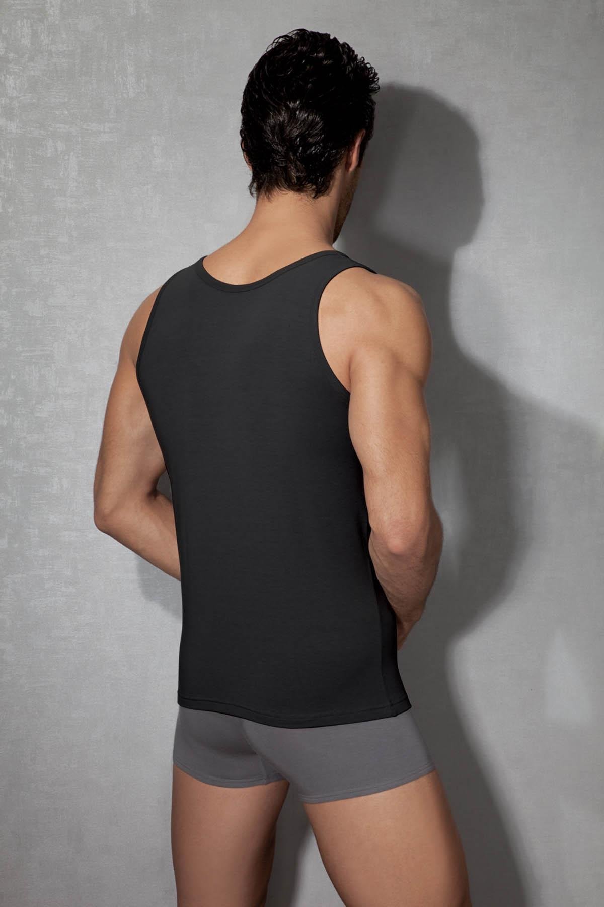 Doreanse 2011 Antrasit Erkek Modal Geniş Bisiklet Yaka Atlet