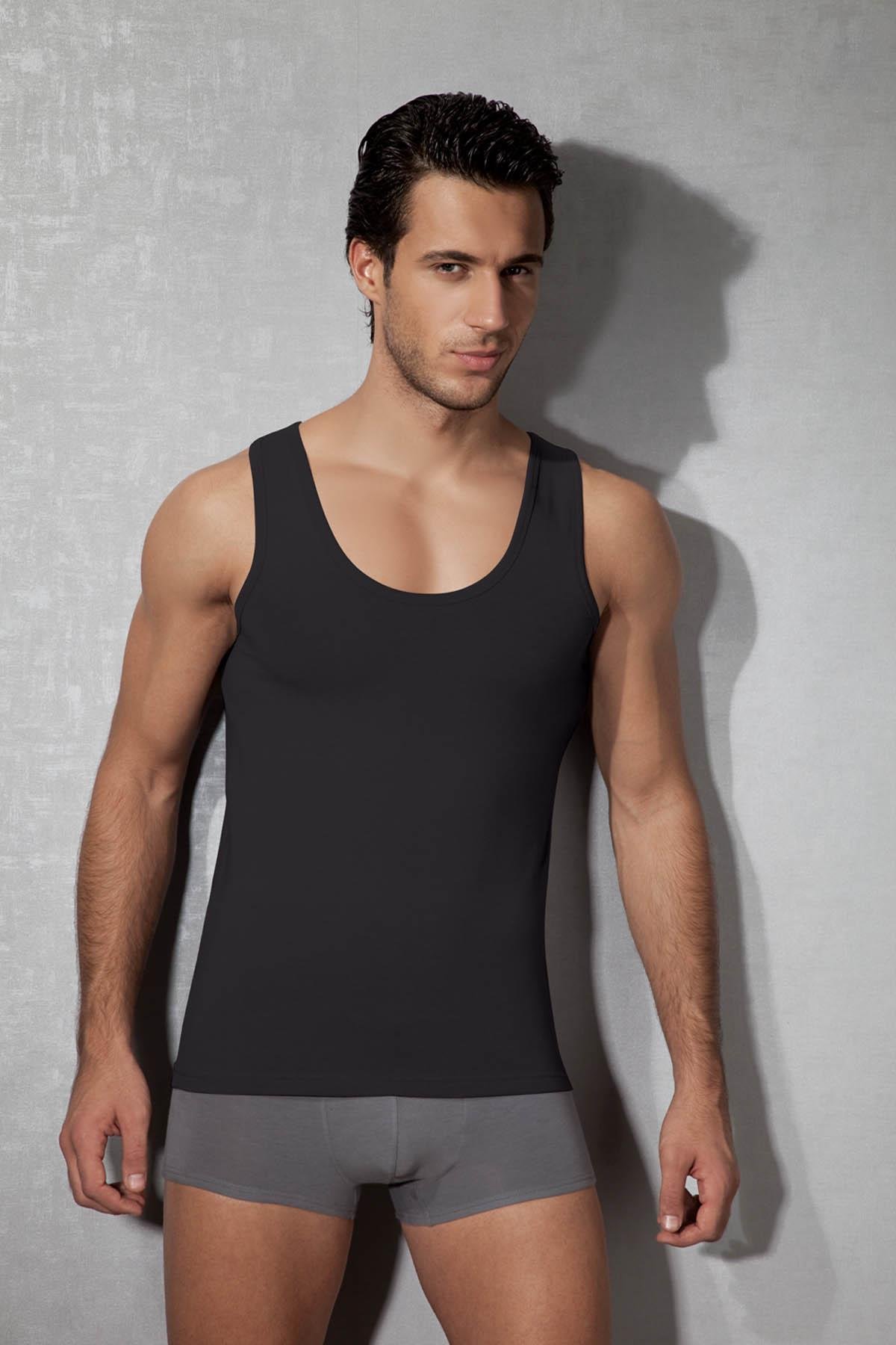 Doreanse 2011 Antrasit Erkek Modal Geniş Bisiklet Yaka Atlet