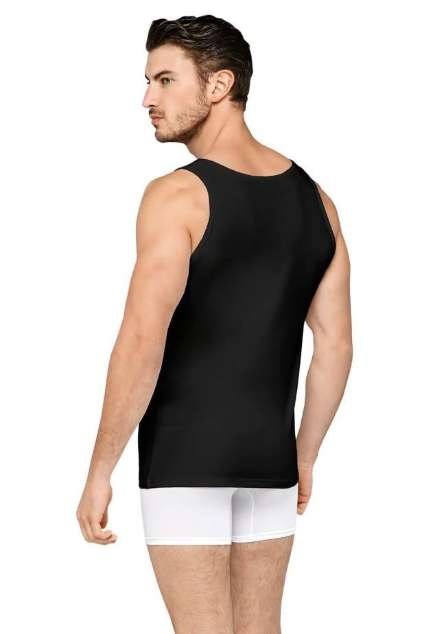 Doreanse 2025 Siyah Erkek 2'li Geniş Yaka Atlet