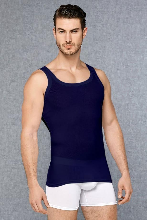 Doreanse 2045 Lacivert Erkek Kaşkorse Micro Modal Kare Yaka Atlet