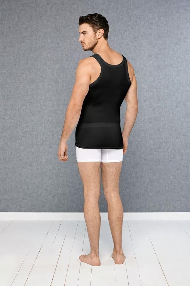 Doreanse 2045 Siyah Erkek Kaşkorse Micro Modal Kare Yaka Atlet