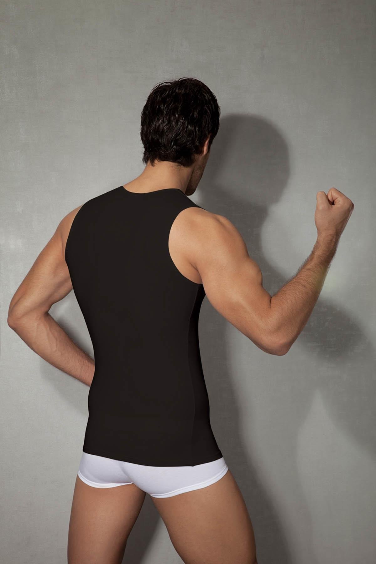 Doreanse 2205 Siyah Erkek Modal Bisiklet Yaka Atlet