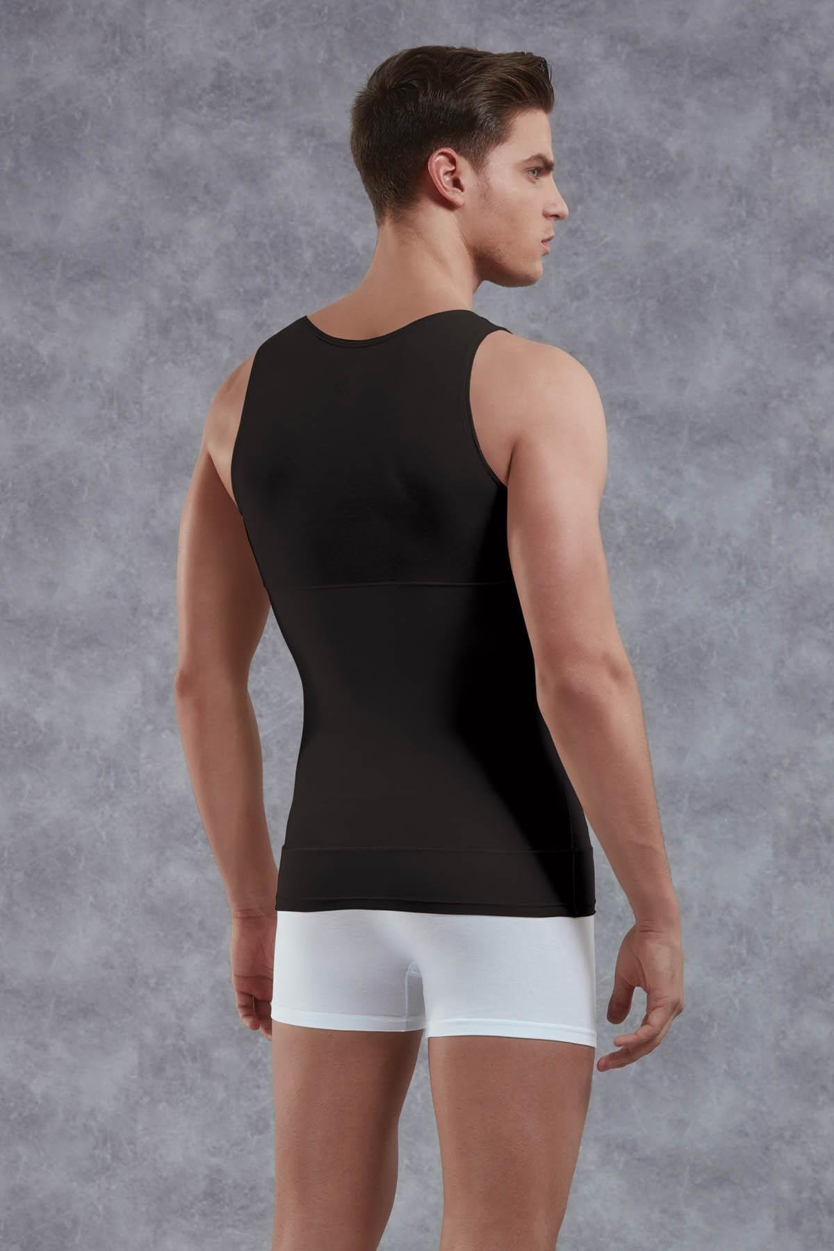 Doreanse 5950P Siyah Erkek Büyük Beden Toparlayıcı Korse Atlet