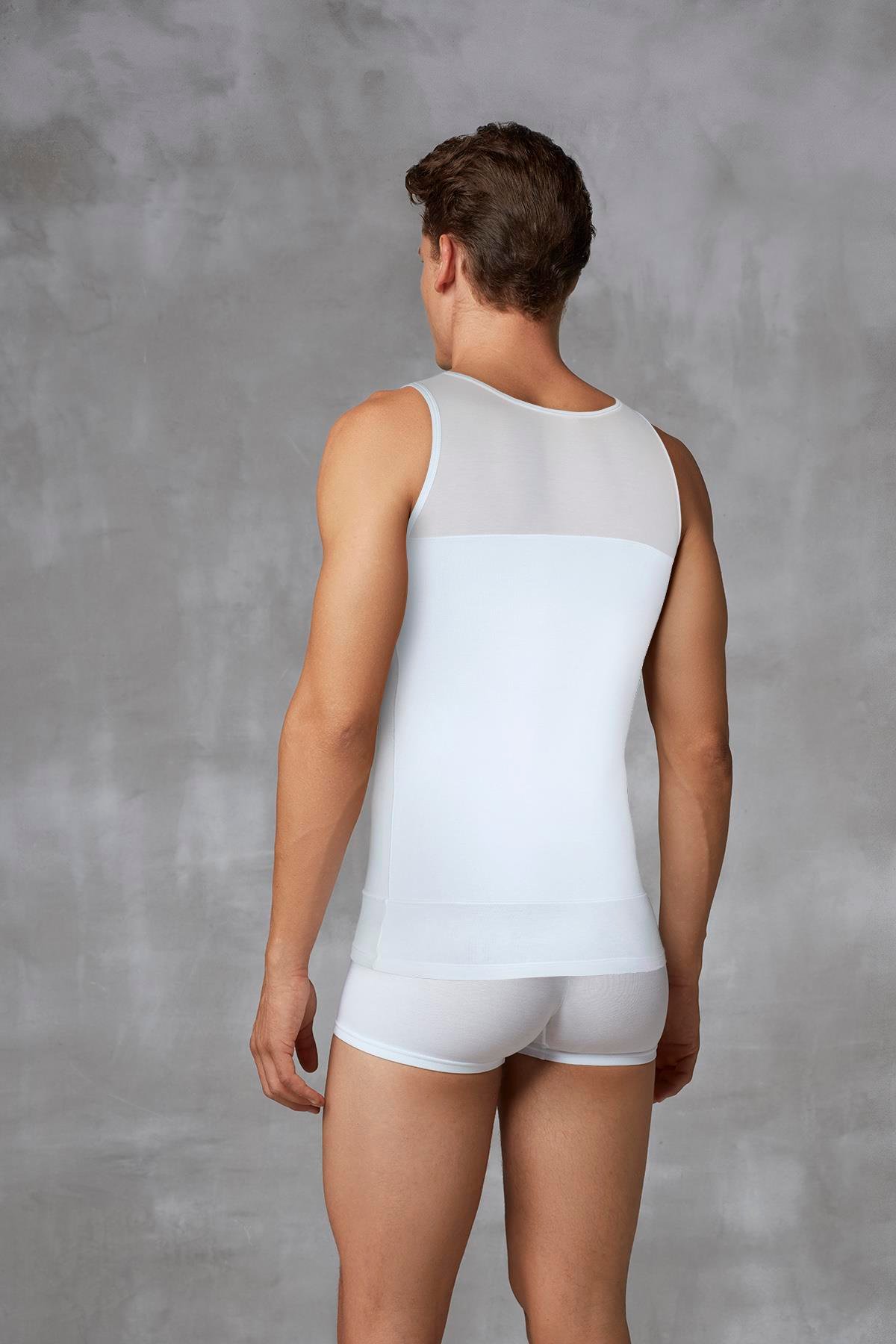 Doreanse 5965P Beyaz Erkek Büyük Beden Toparlayıcı Atlet Korse