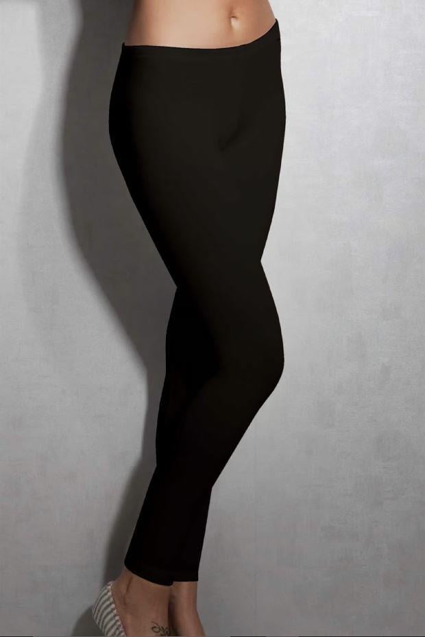 Doreanse 8065 Siyah Kadın Termal Viloft Uzun Paça Tayt