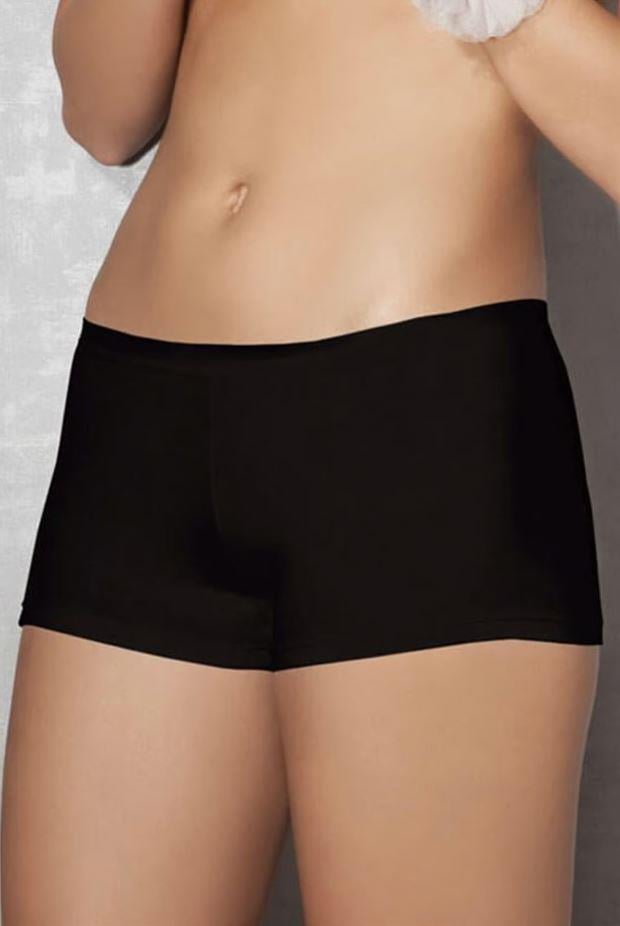 Doreanse 8111 Siyah Kadın Modal Normal Paça Boxer Şort