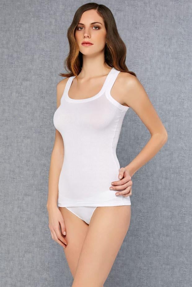 Doreanse 9311 Beyaz Kadın Micro Modal Günlük Atlet