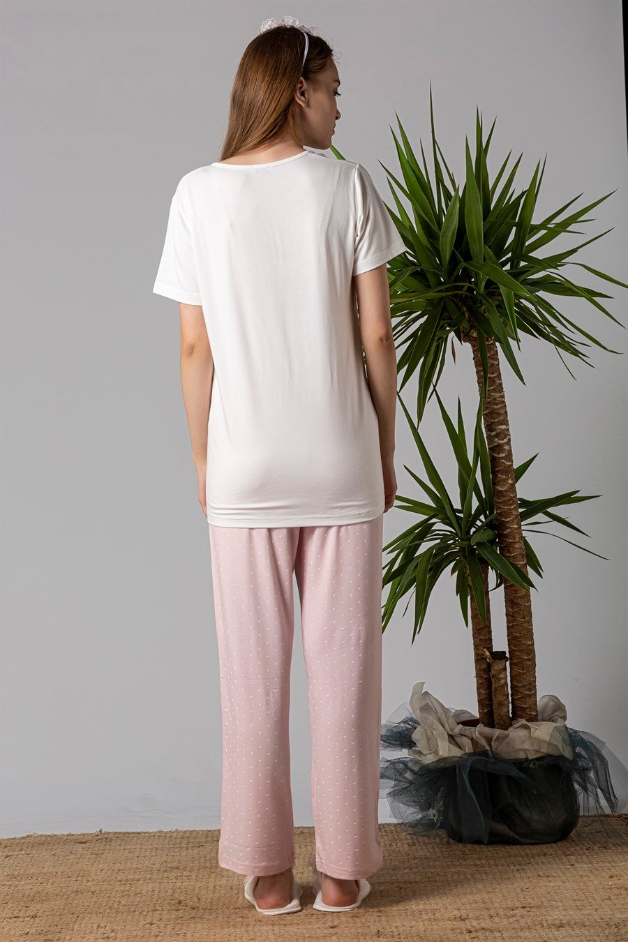 Effortt 22074 Pembe Hamile Lohusa Pijama Takımı