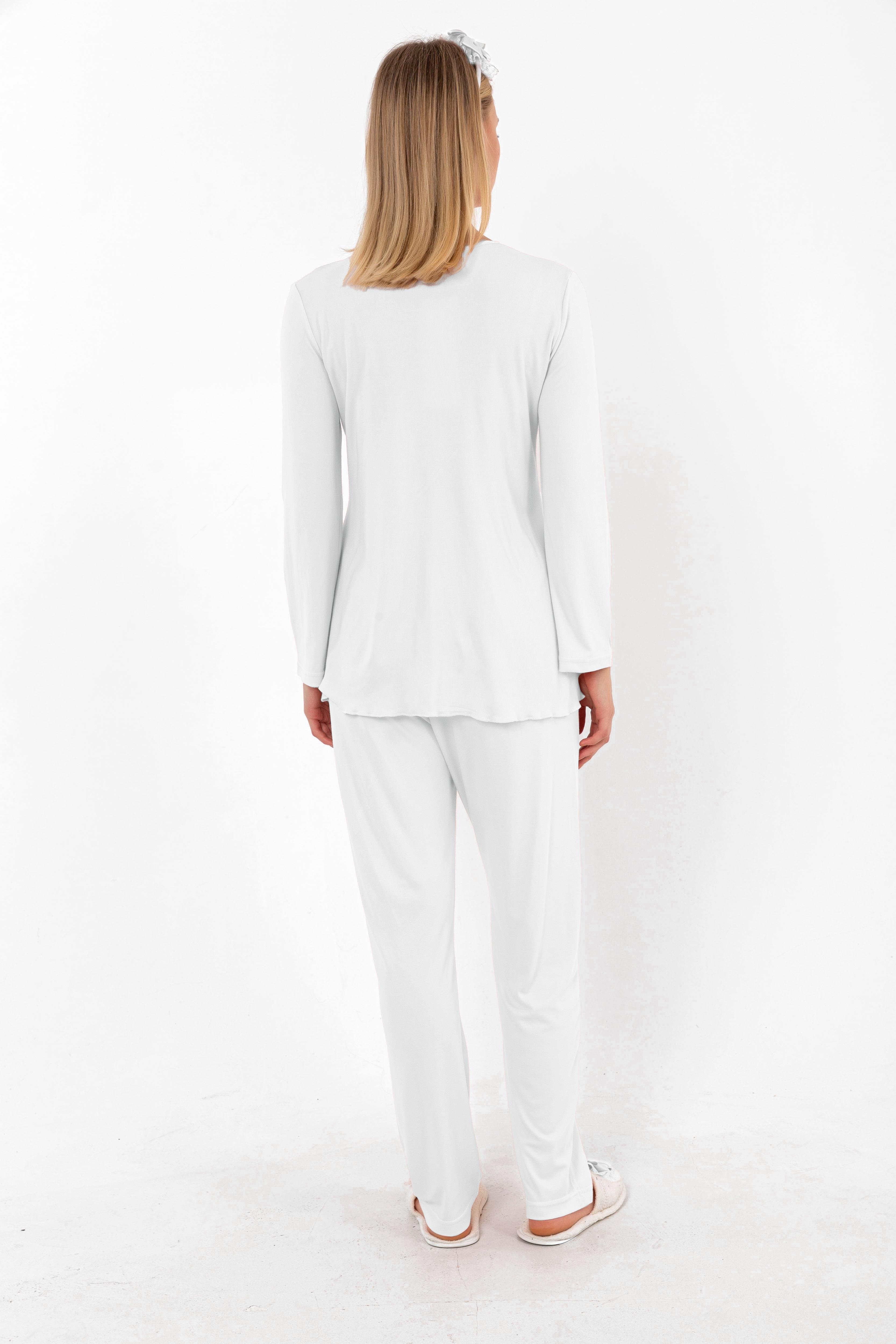 Effortt 24032 Ekru Hamile Lohusa Pijama Takımı