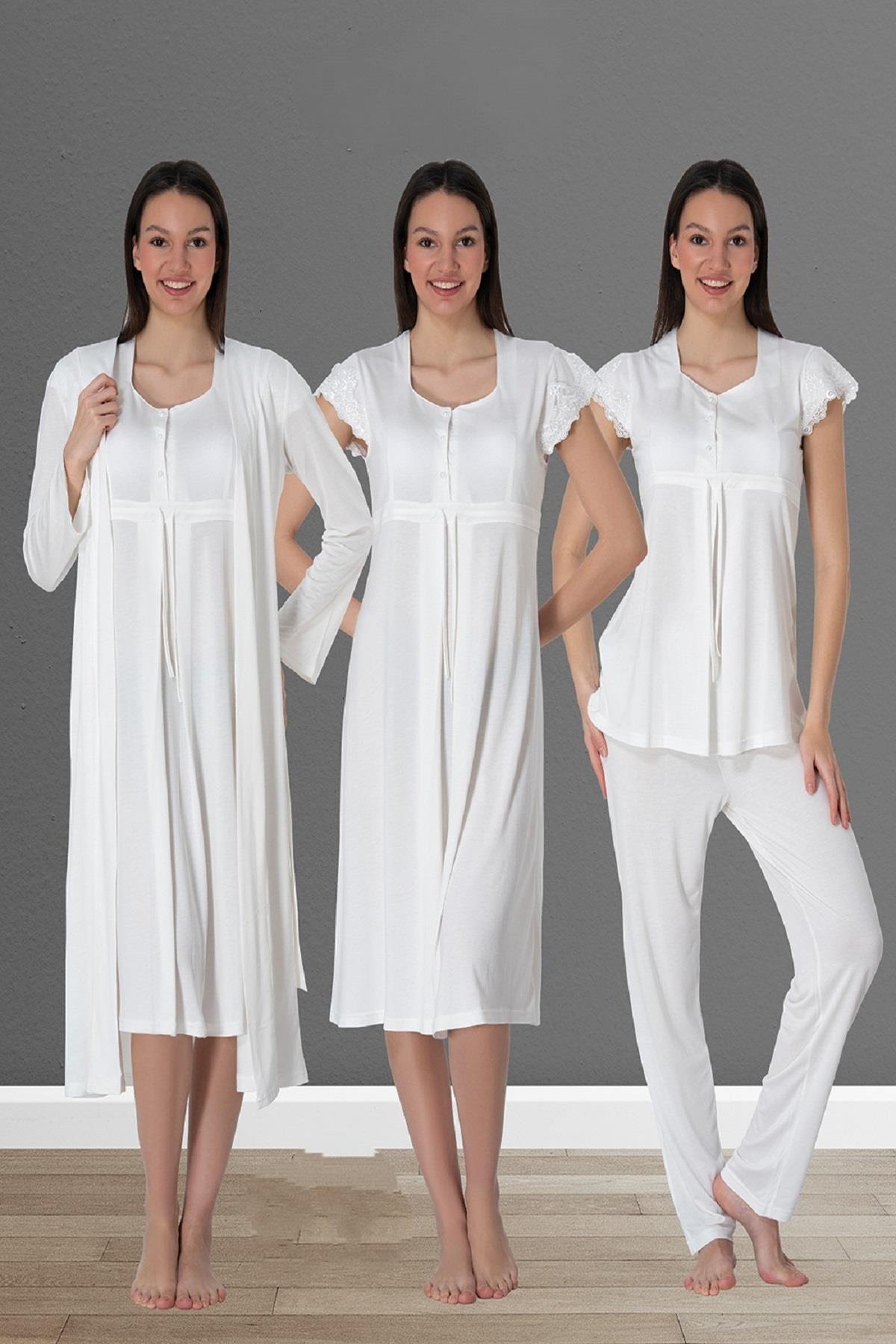 Effortt 2526 Ekru Hamile Lohusa Set