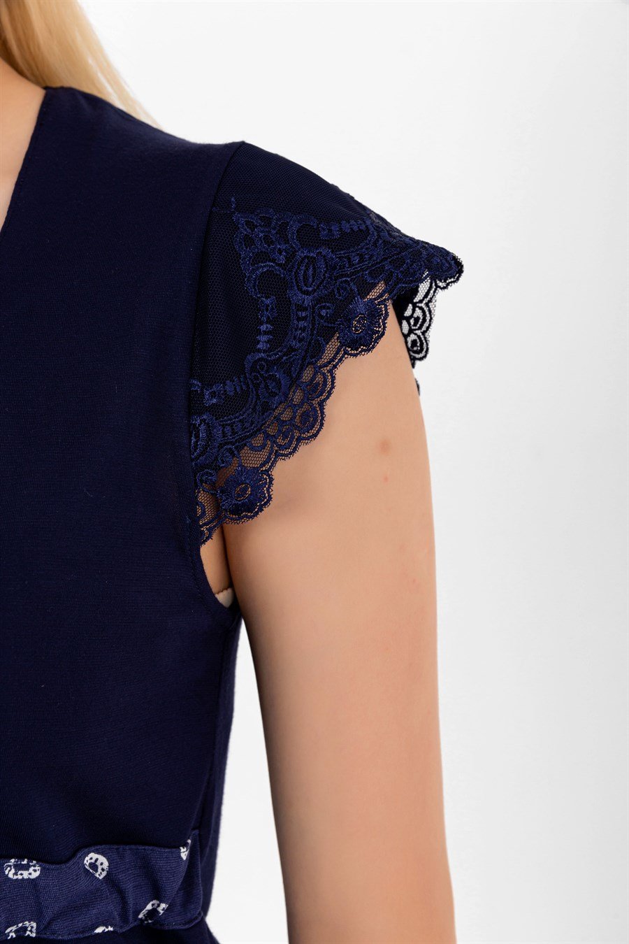 Effortt 26012 Lacivert Hamile Lohusa Pijama Takımı