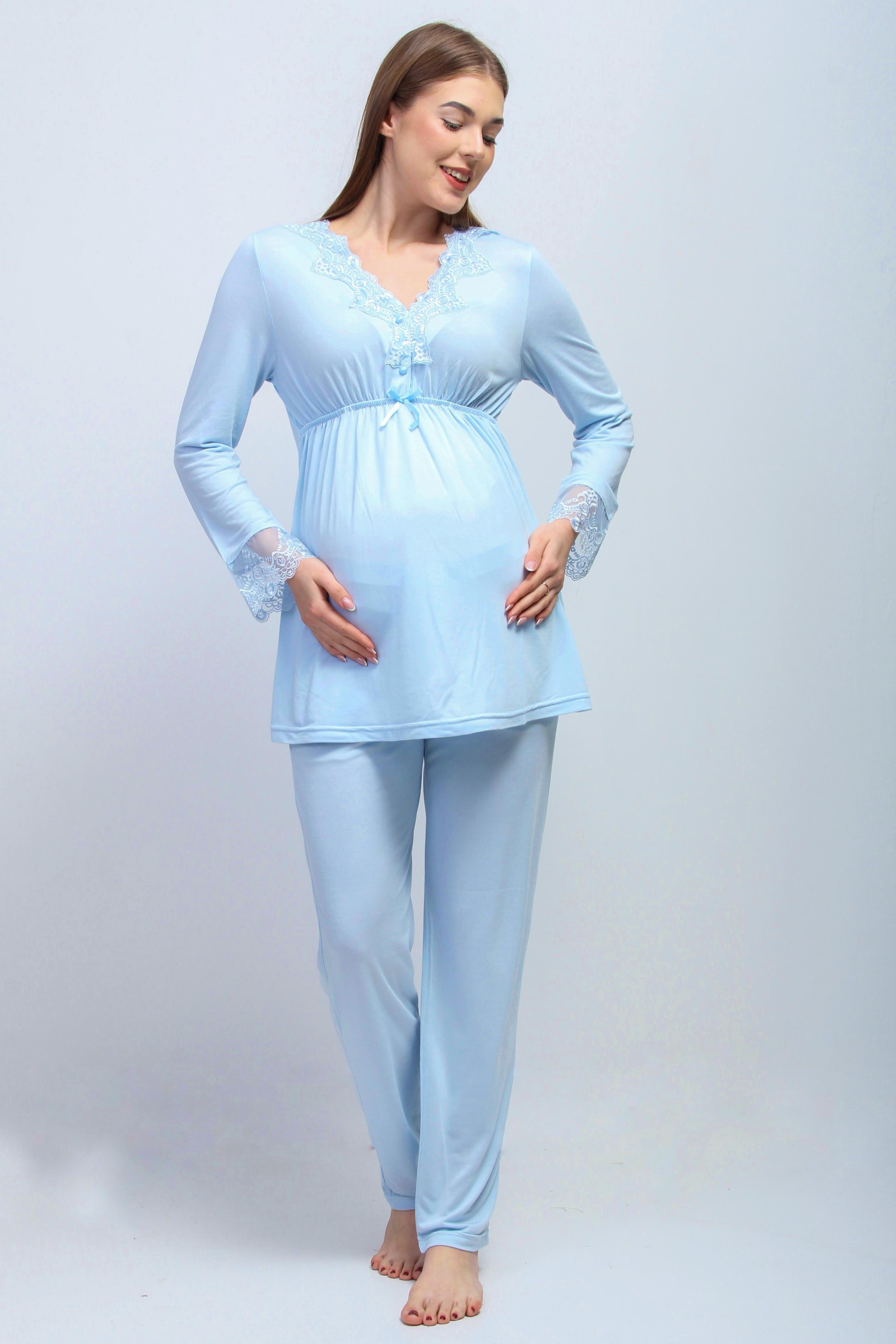 Effortt 28092 Mavi Lohusa Pijama Takımı