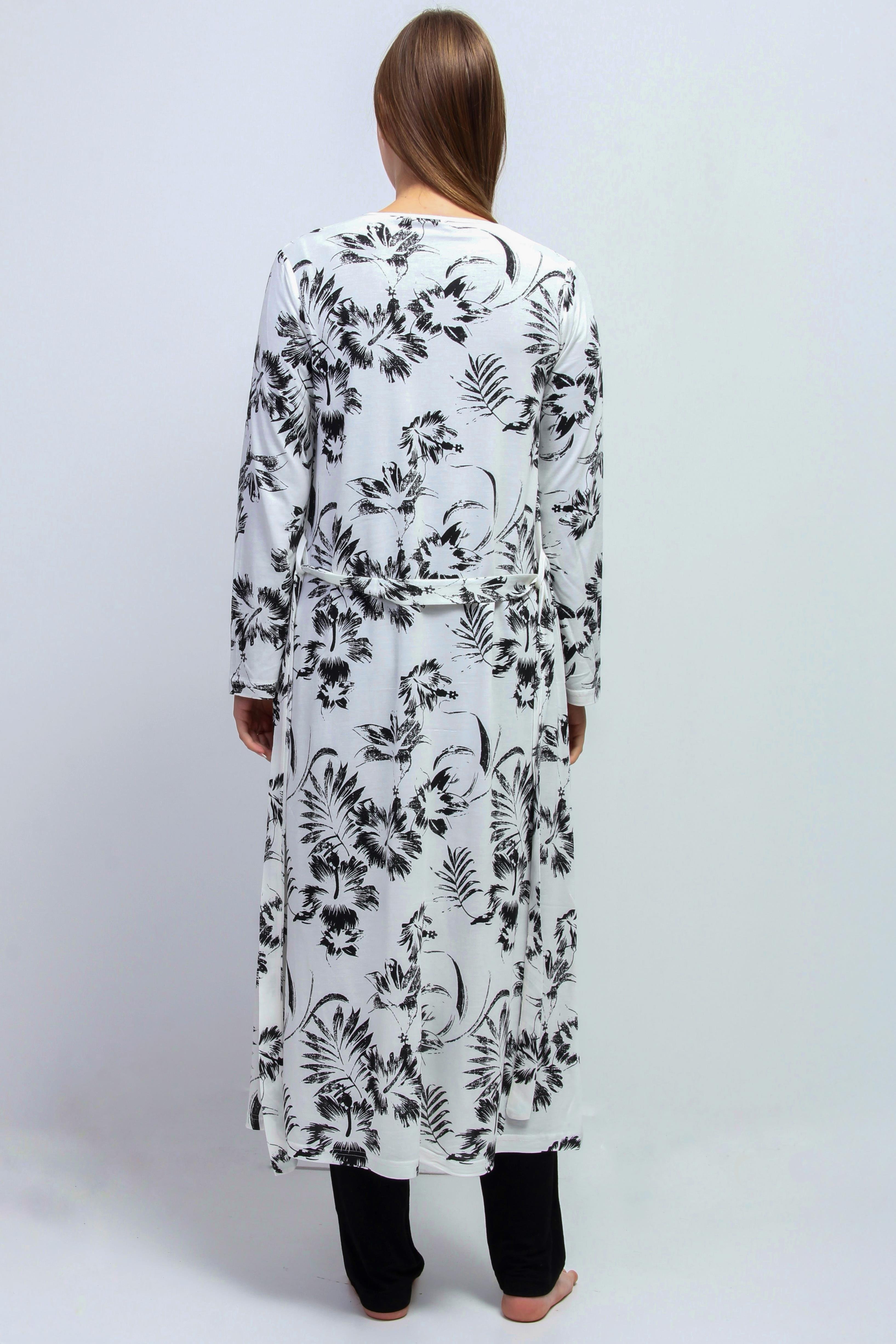 Effortt 28094 Siyah Sabahlıklı Lohusa Pijama Takımı