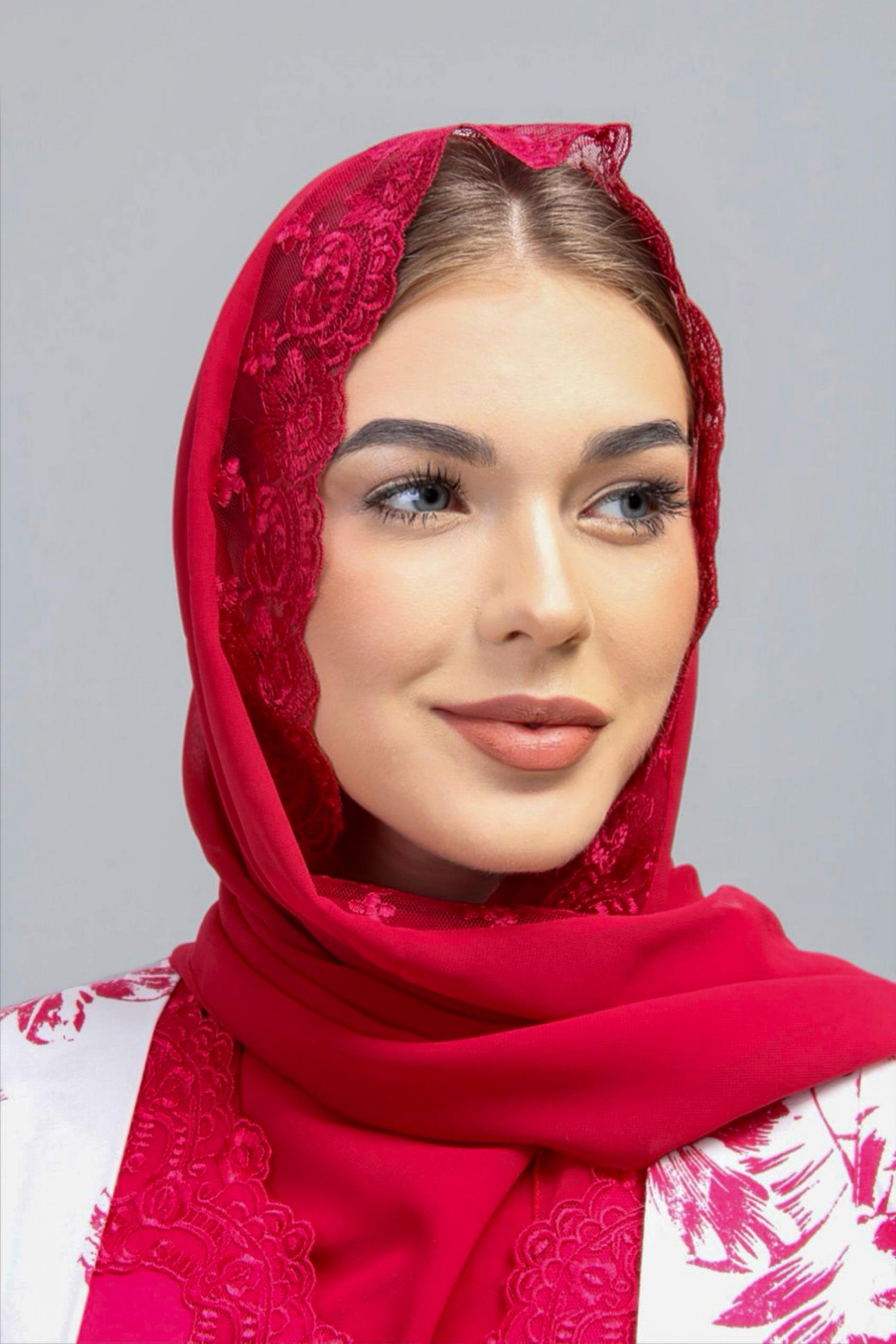 Effortt 28095 Vişne Tesettürlü Sabahlıklı Lohusa Gecelik Takım