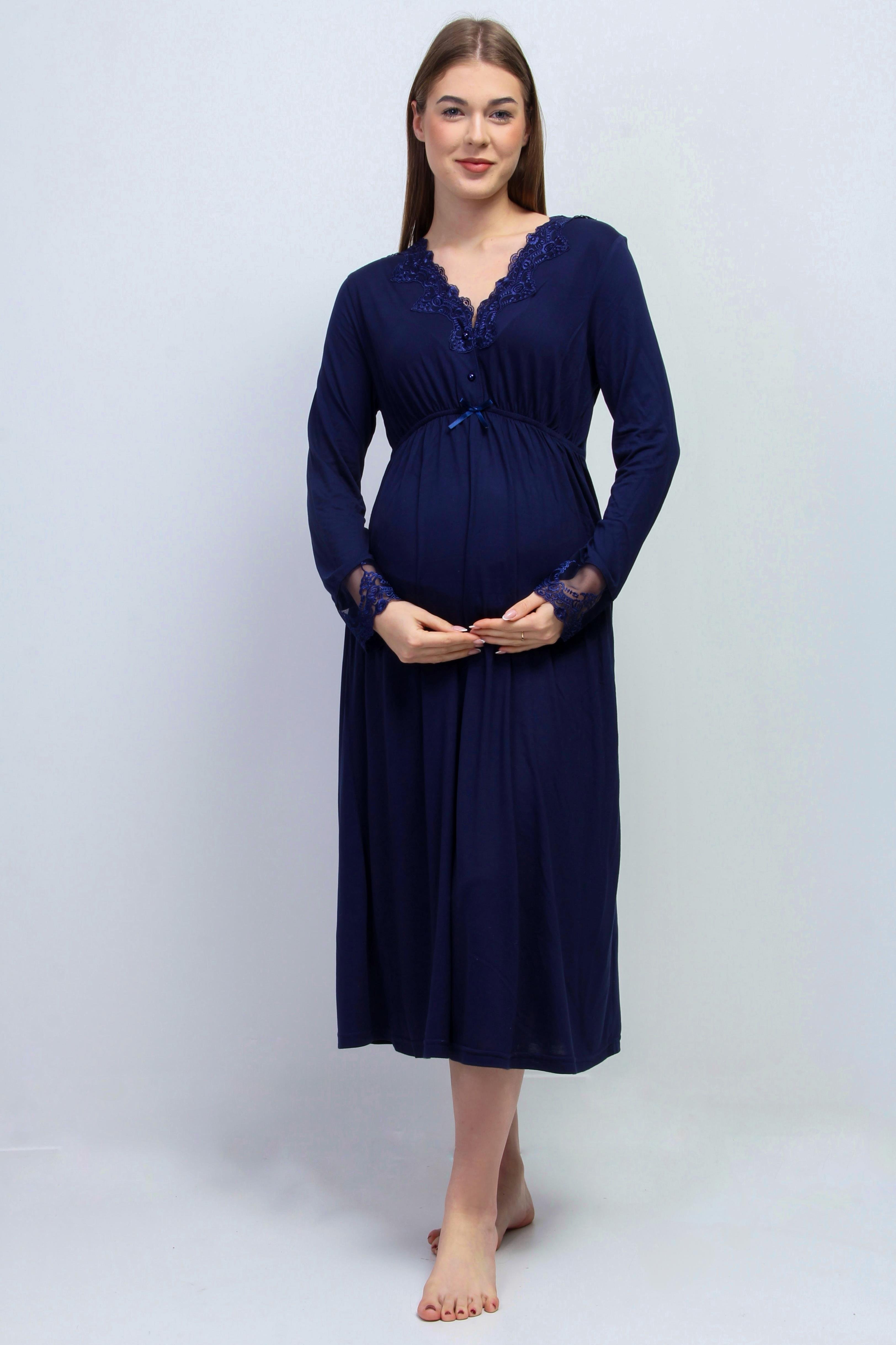 Effortt 28096 Lacivert Hamile Lohusa Set