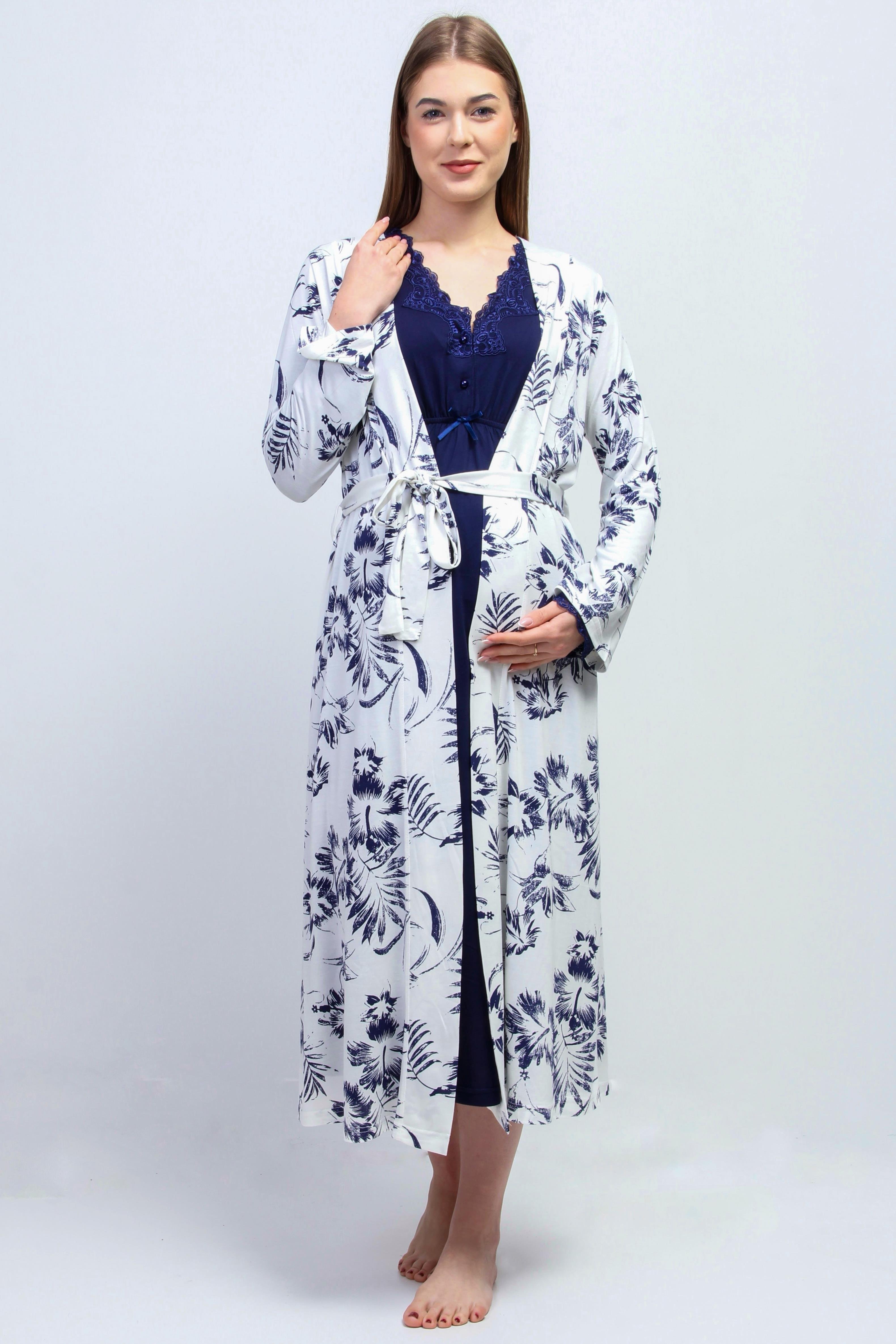 Effortt 28096 Lacivert Hamile Lohusa Set