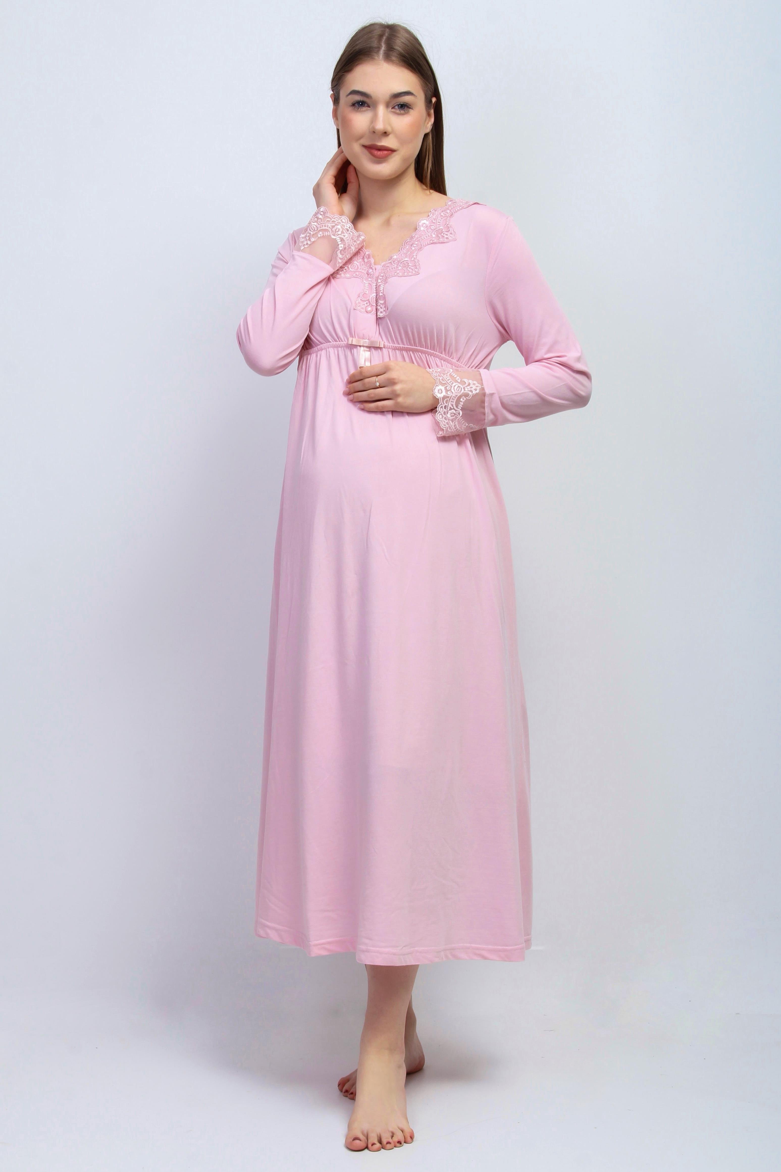 Effortt 28096 Pembe Tesettürlü Hamile Lohusa Set