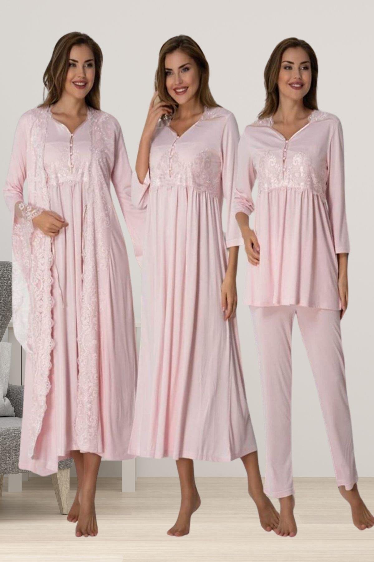 Effortt 3014 Pembe Hamile Lohusa Set