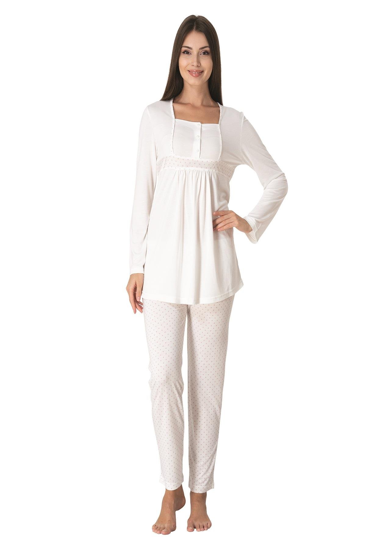 Effortt 3022 Pembe Hamile Lohusa Pijama Takımı