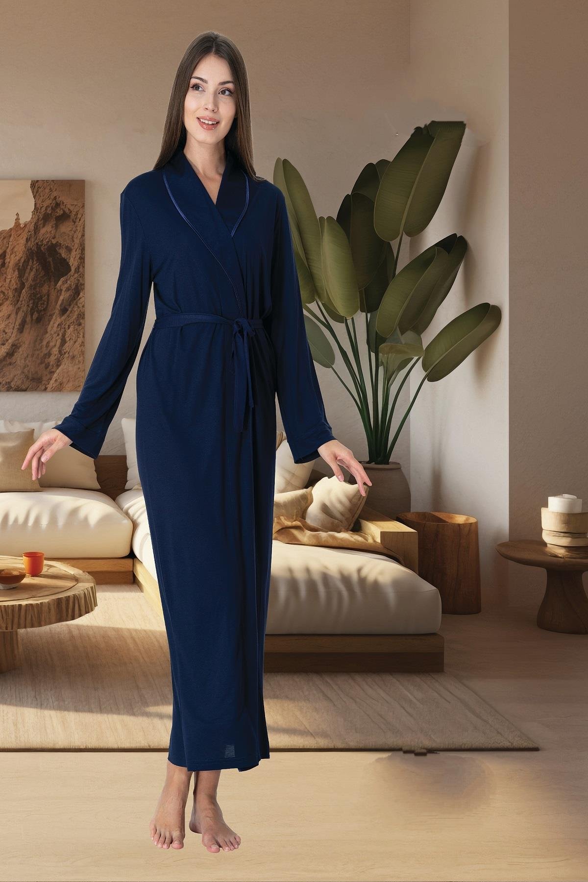 Effortt 3037 Lacivert Hamile Lohusa Sabahlık