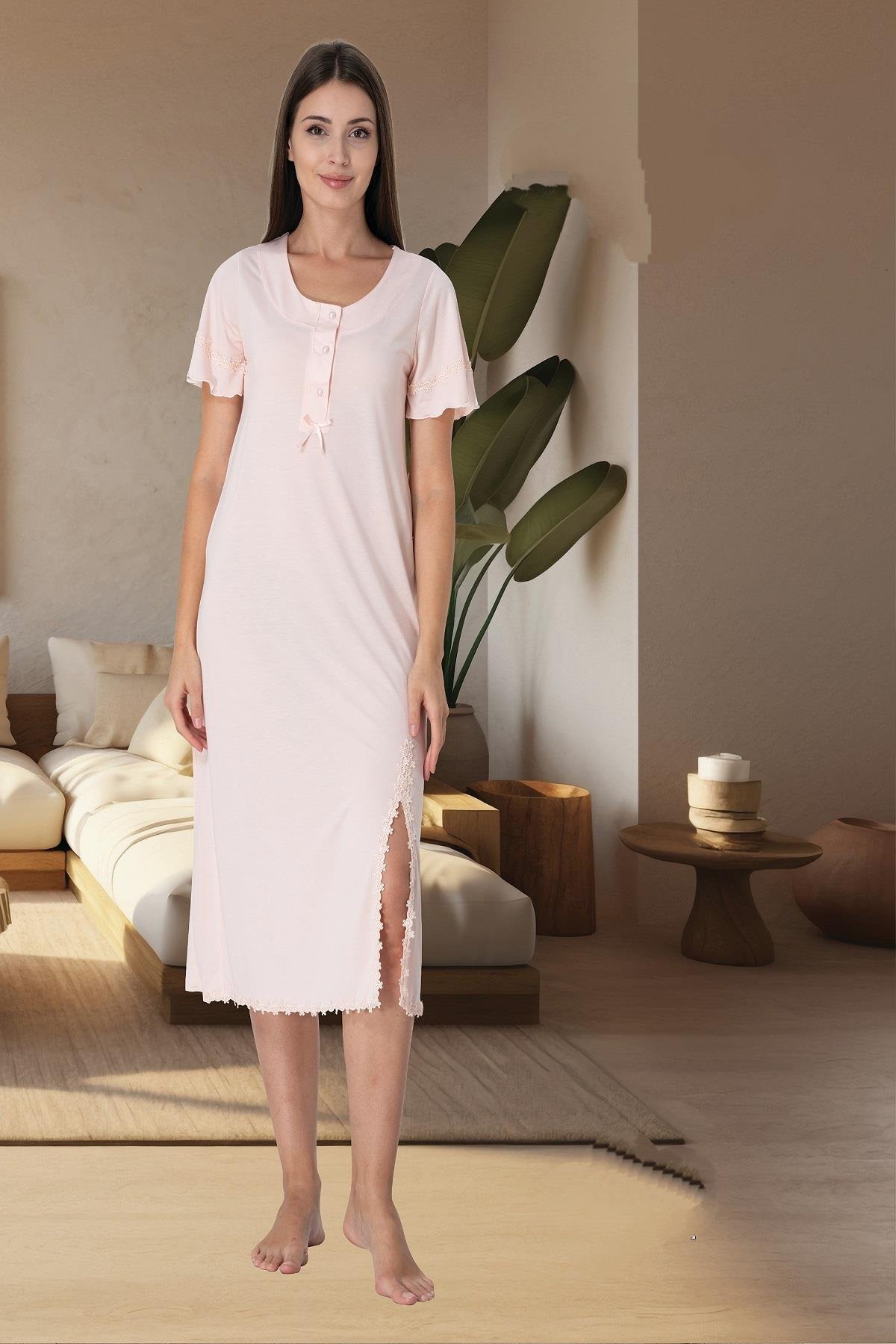 Effortt 3073 Pudra Hamile Lohusa Gecelik