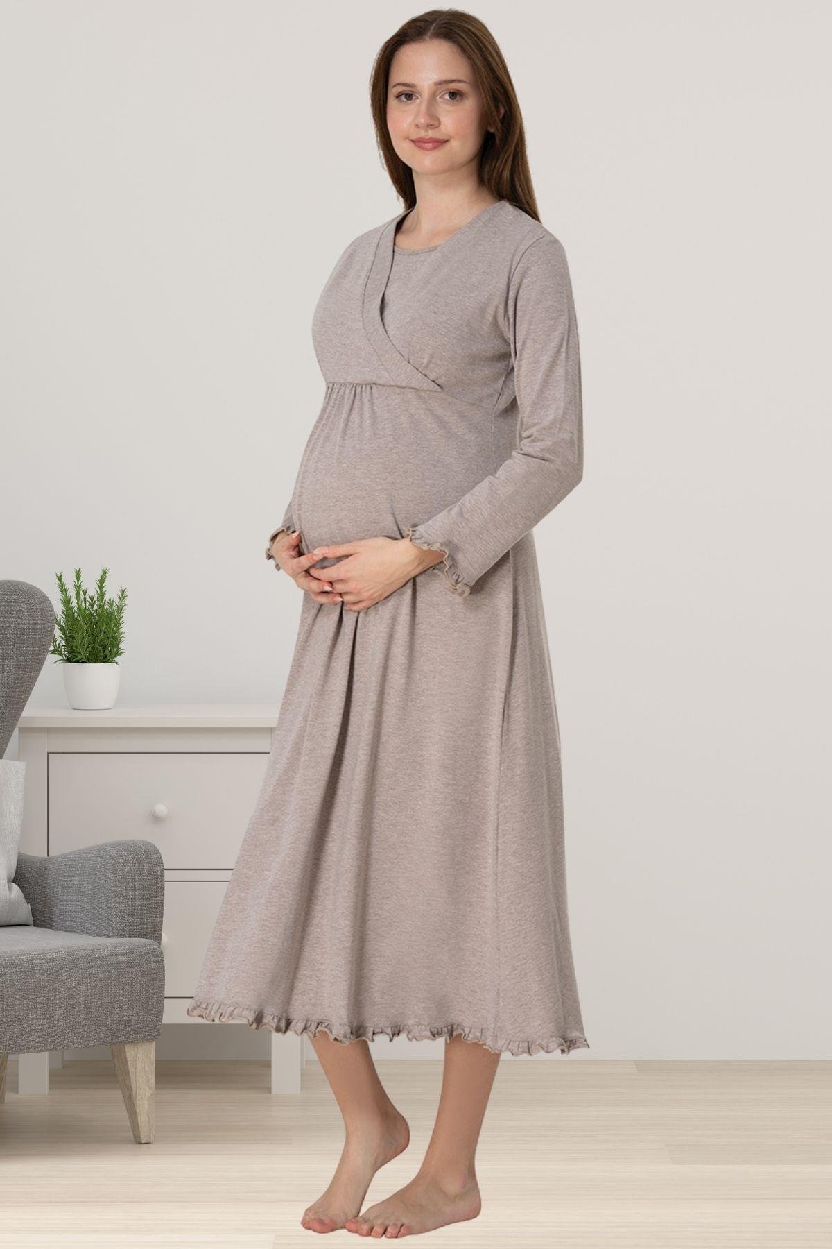 Effortt 4043 Bej Hamile Lohusa Gecelik