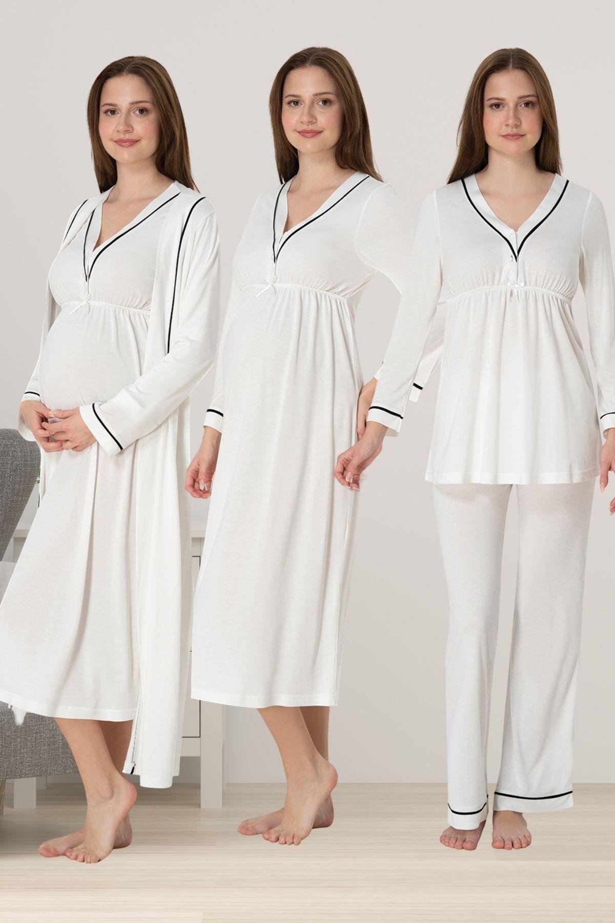 Effortt 4056 Ekru Hamile Lohusa Set