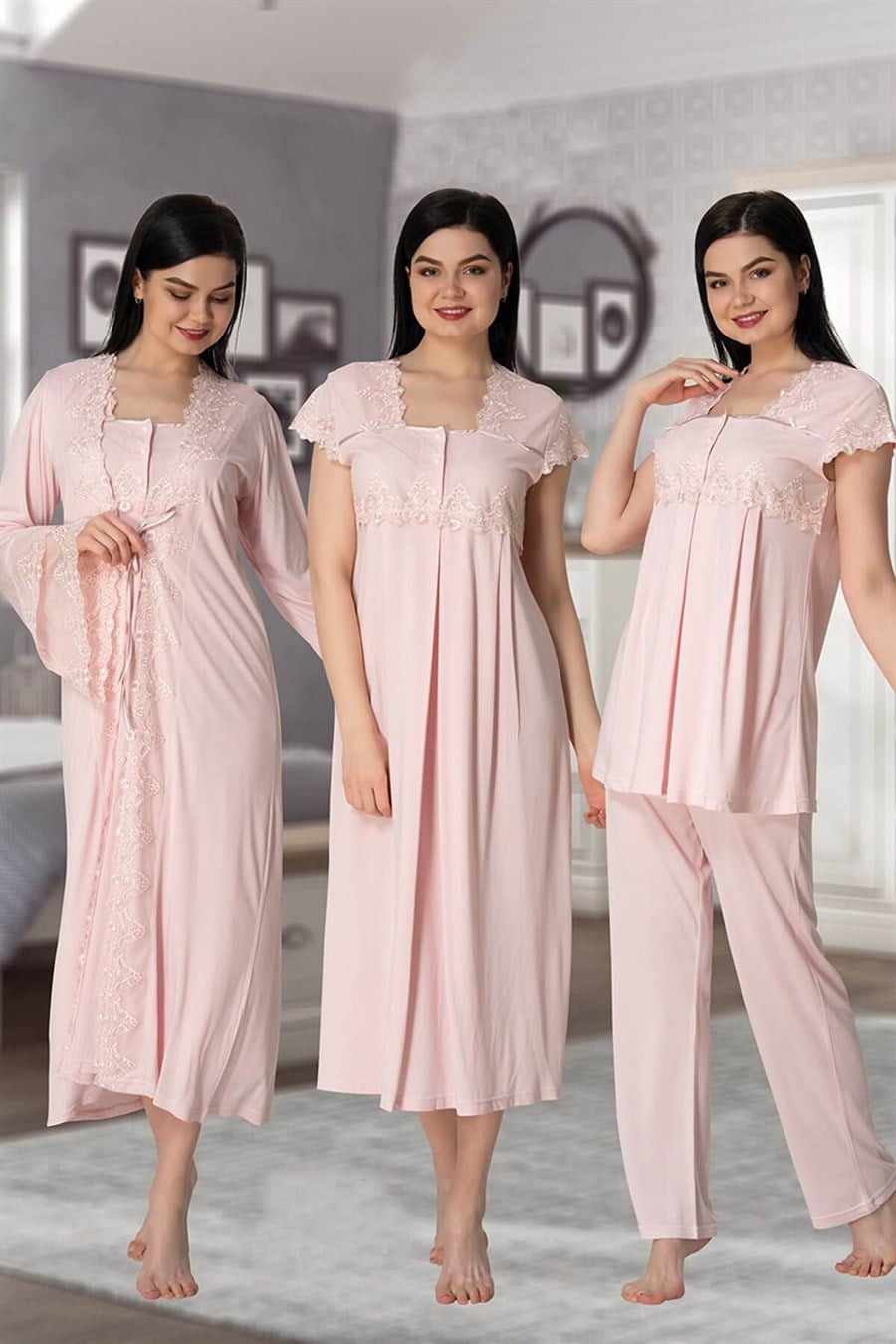 Effortt 5015 Pembe Hamile Lohusa Set