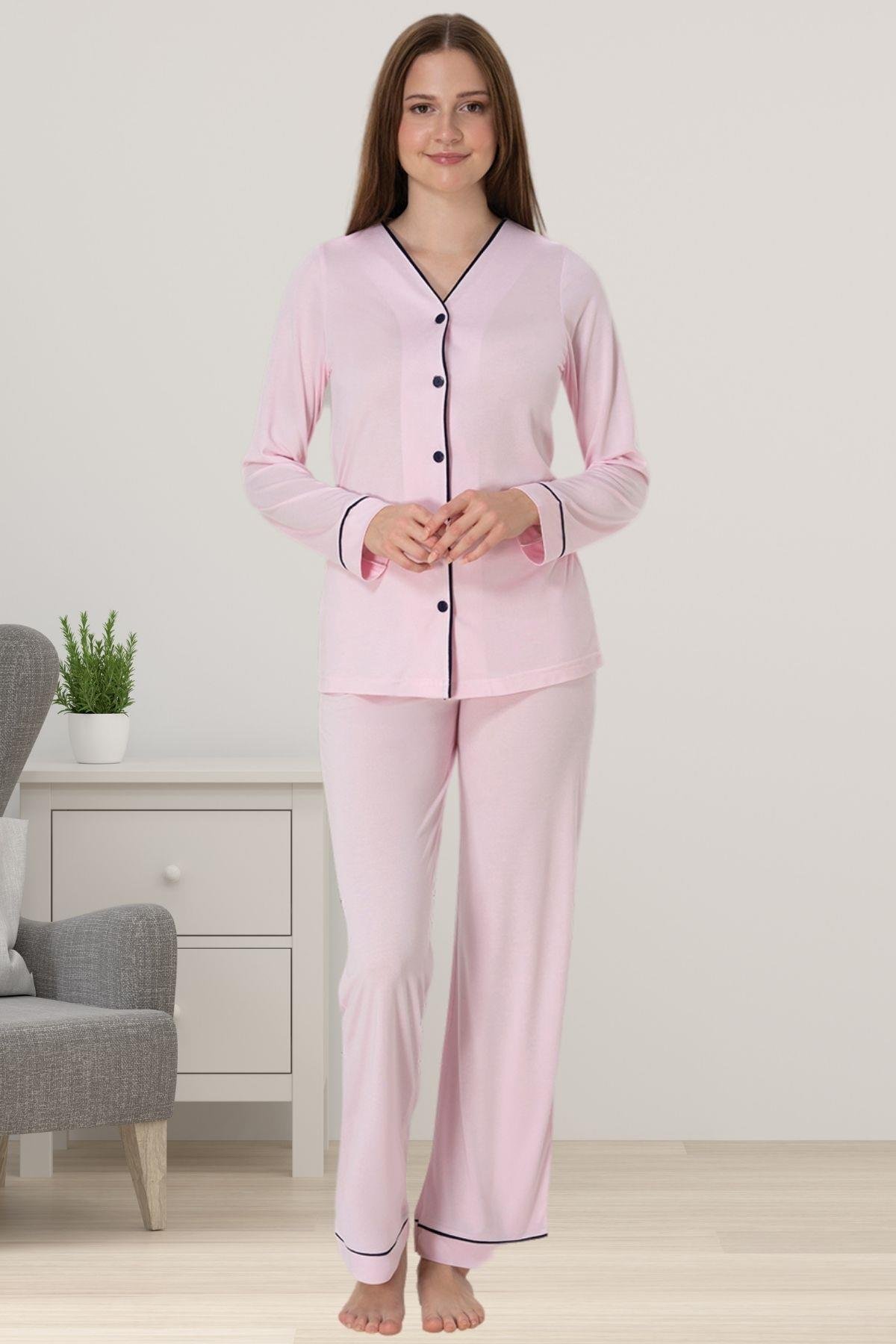 Effortt 5072 Pembe Hamile Lohusa Pijama Takımı