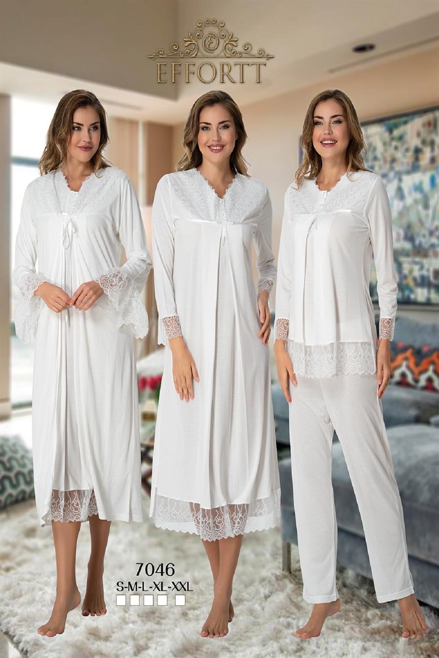 Effortt 7046 Ekru Hamile Lohusa Set