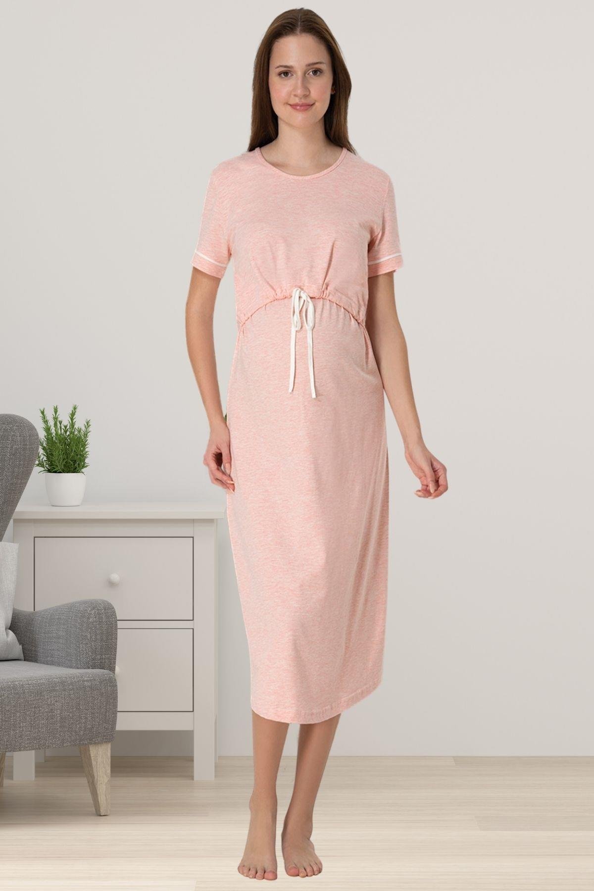 Effortt 8070 Somon Emzirme Özellikli Hamile Elbise