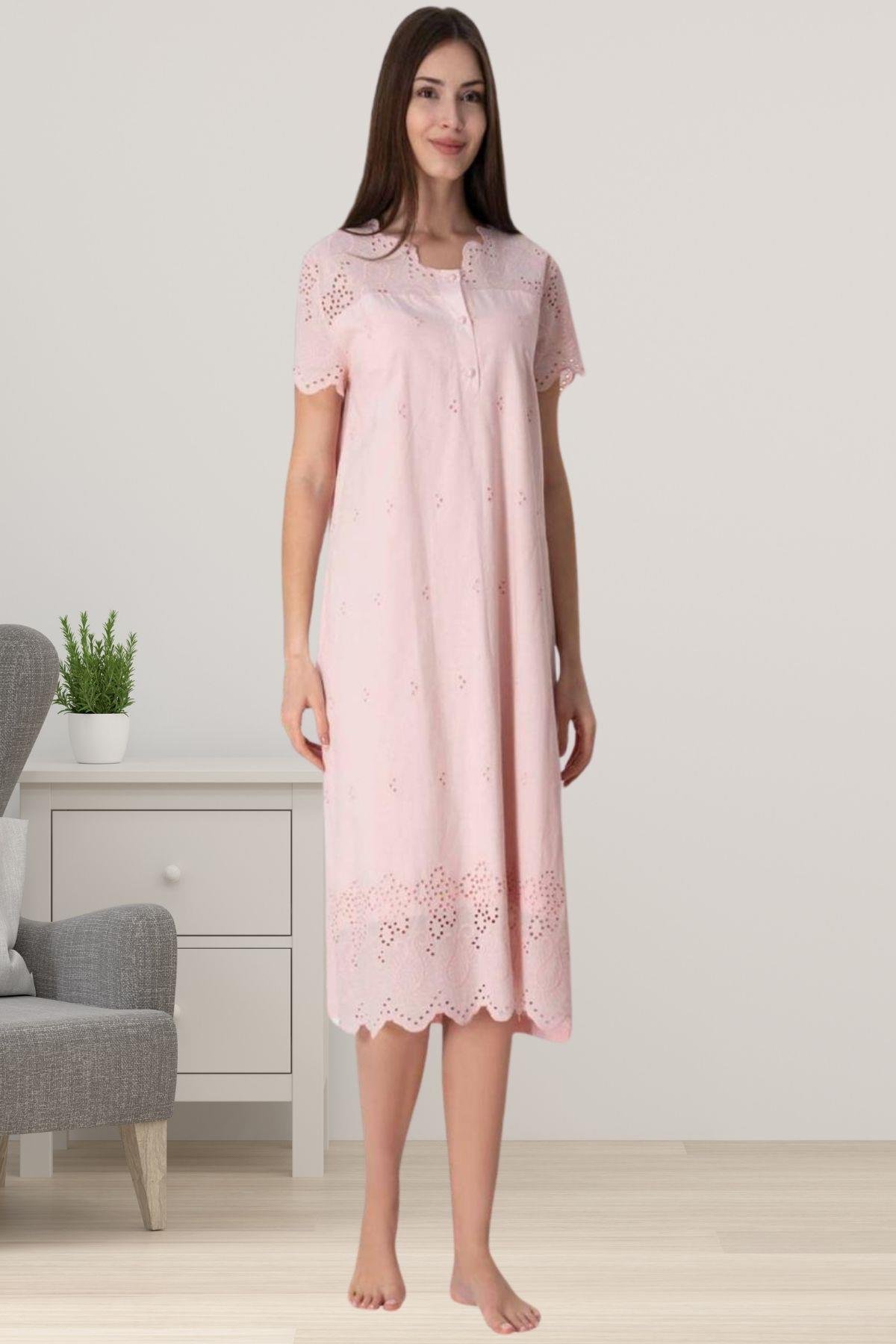 Effortt 9023 Pudra Fistolu Hamile Lohusa Gecelik