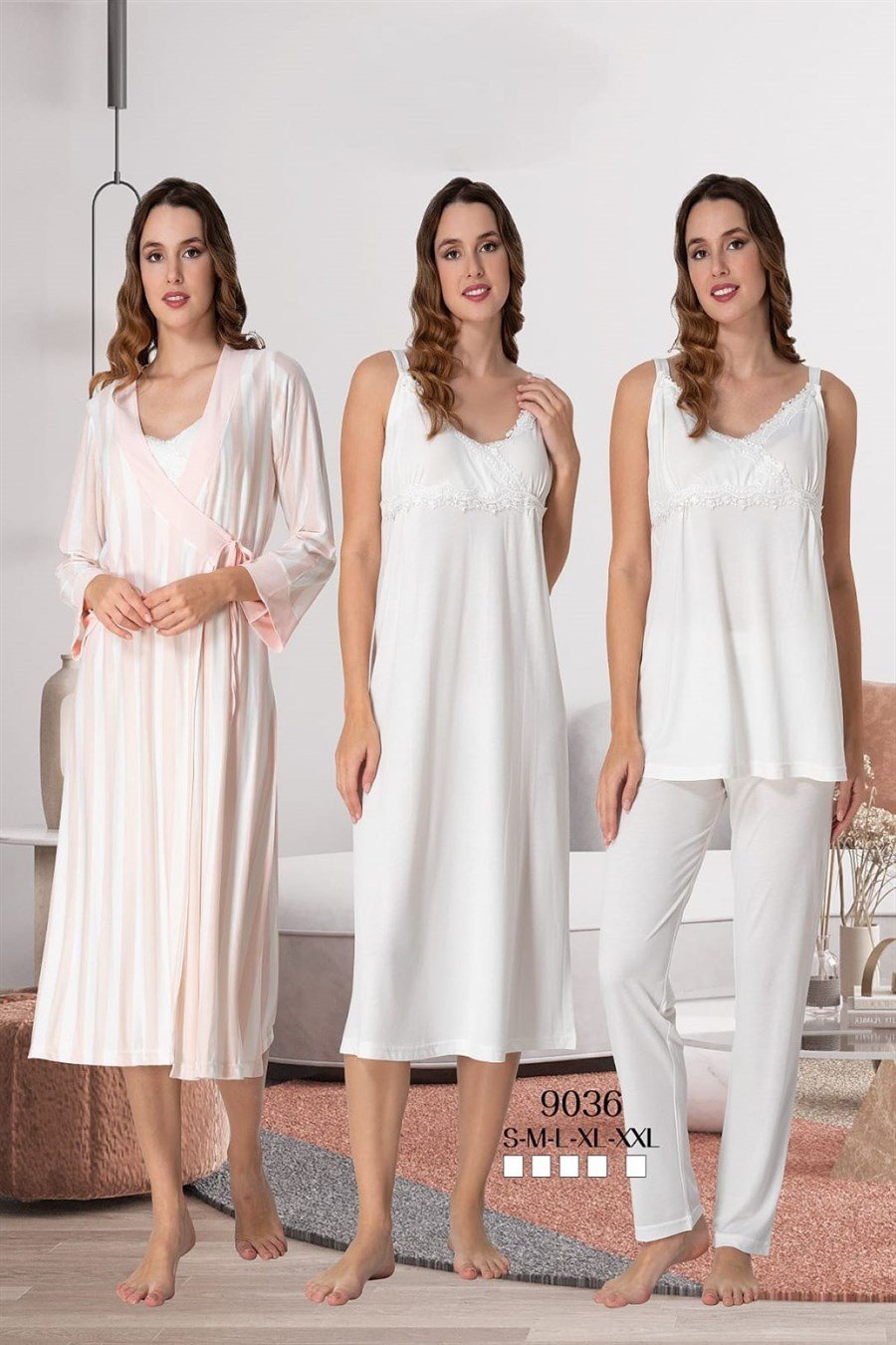 Effortt 9036 Ekru Hamile Lohusa Set