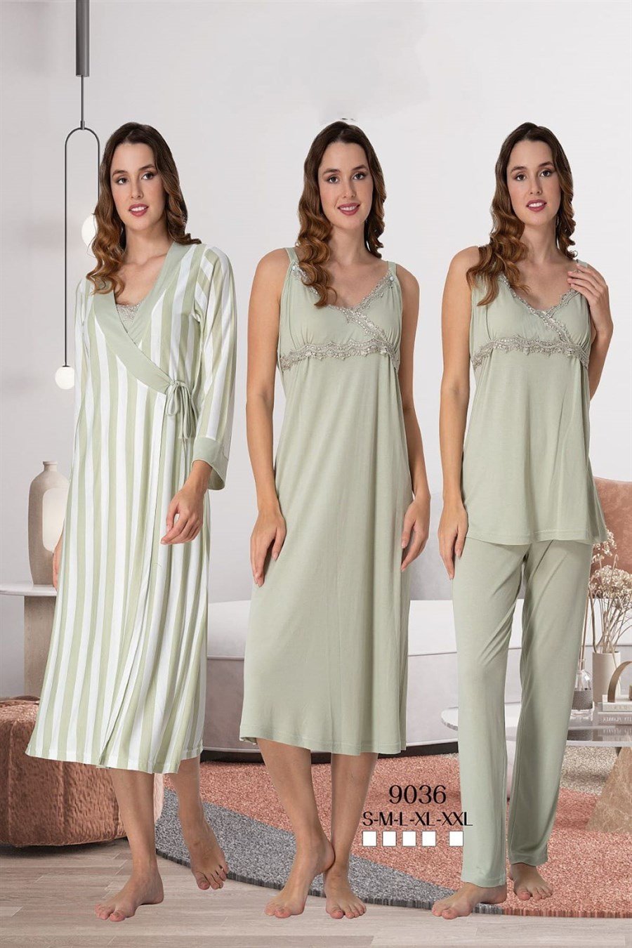 Effortt 9036 Yeşil Hamile Lohusa Set