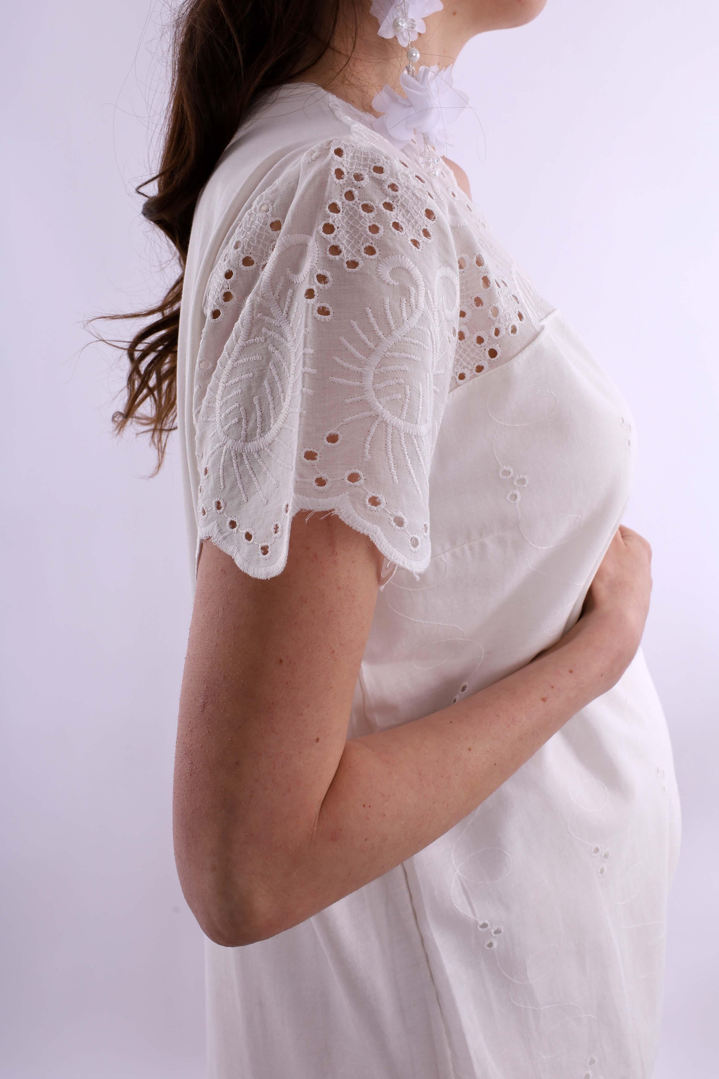 Effortt Ekru Fistolu Hamile Lohusa Gecelik BYL290232