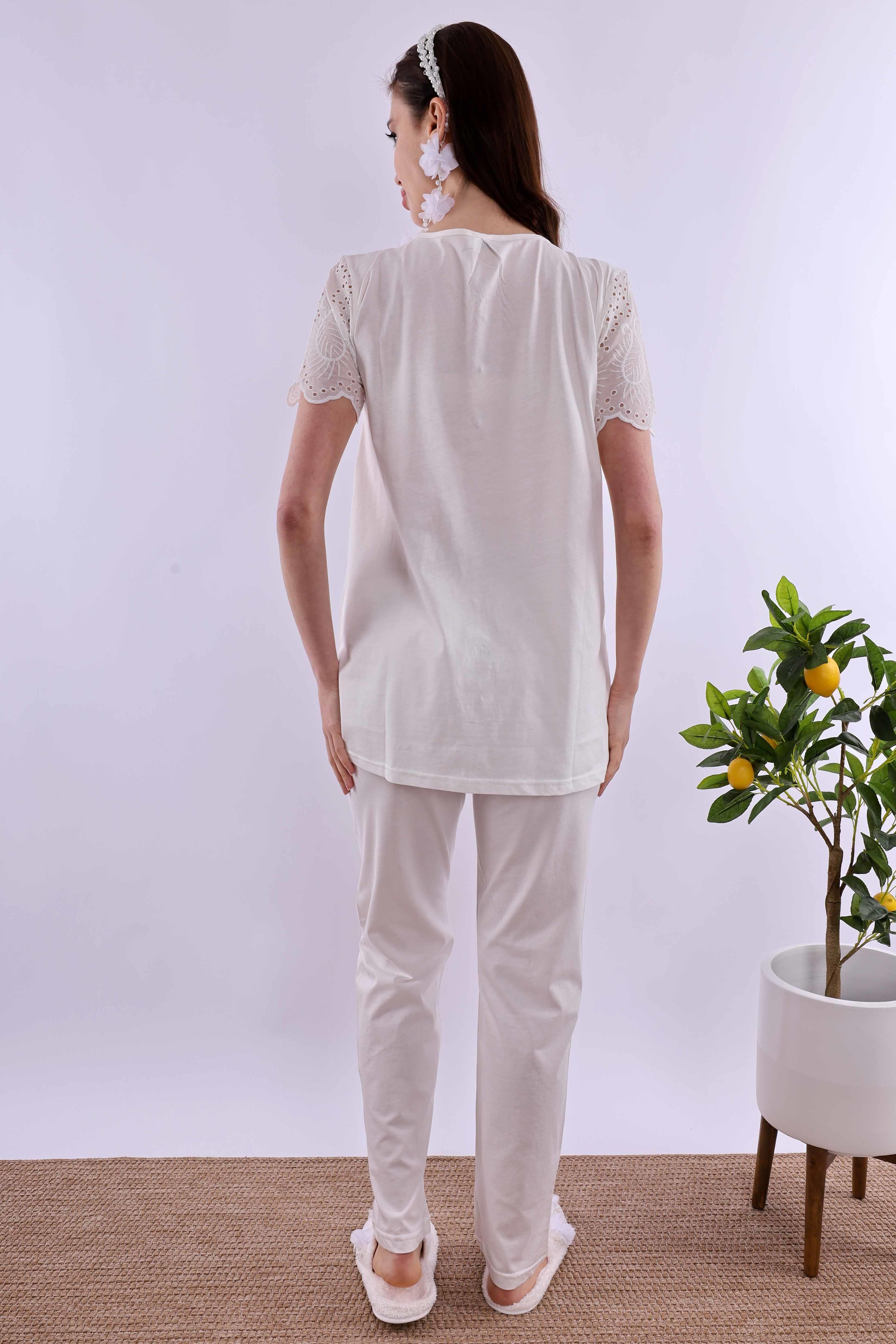 Effortt Ekru Fistolu Hamile Lohusa Set BYL290262