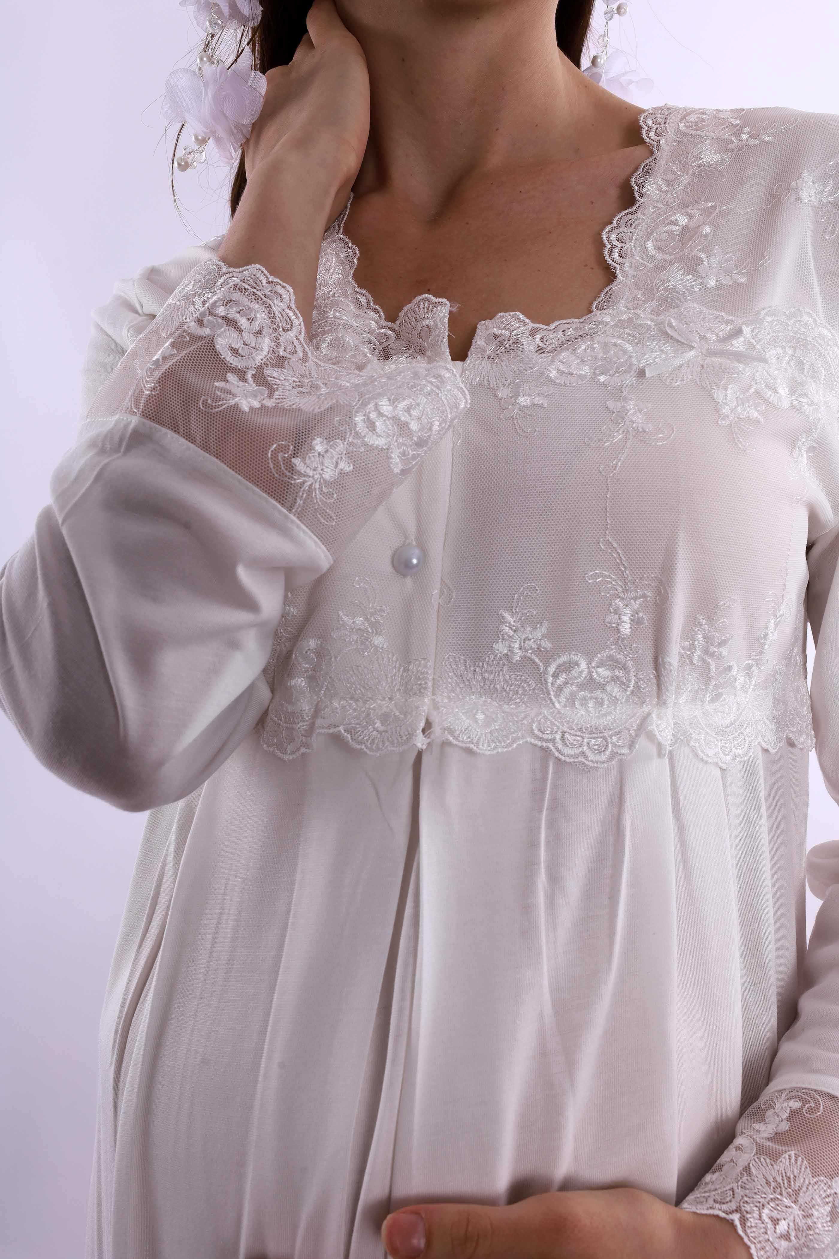 Effortt Ekru Hamile Lohusa Gecelik BYL224042