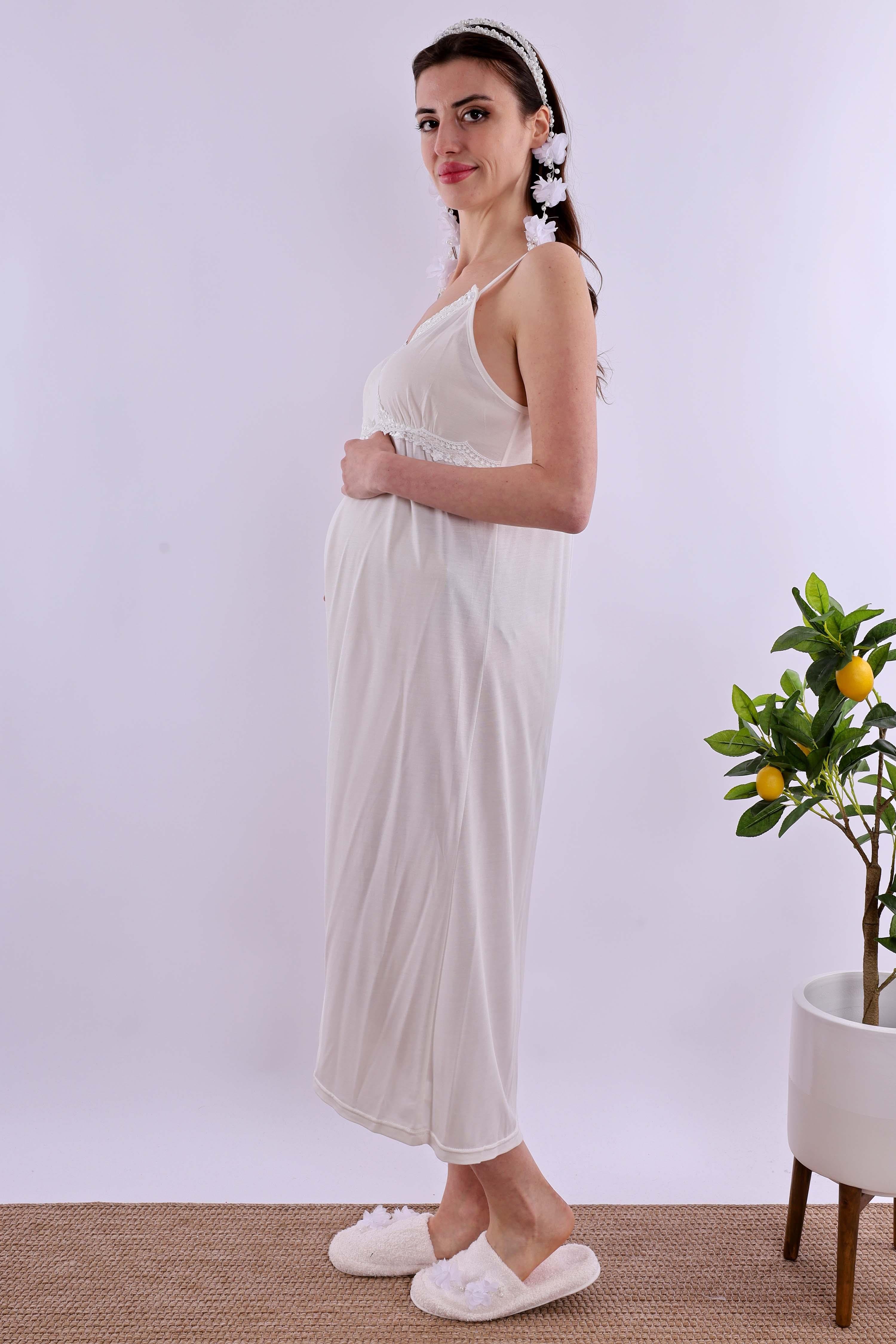 Effortt Ekru Hamile Lohusa Gecelik BYL290332