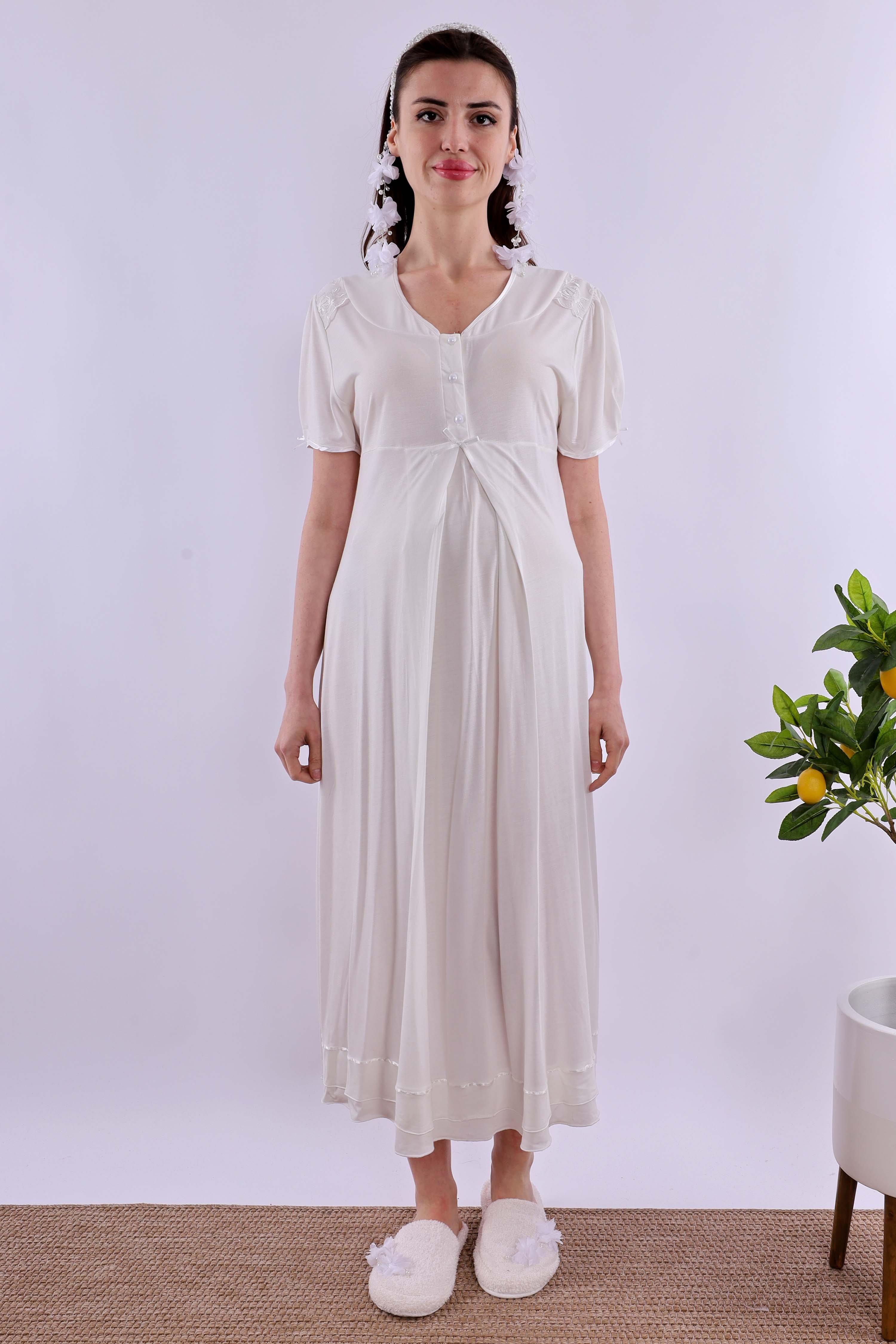 Effortt Ekru Hamile Lohusa Gecelik BYL280232