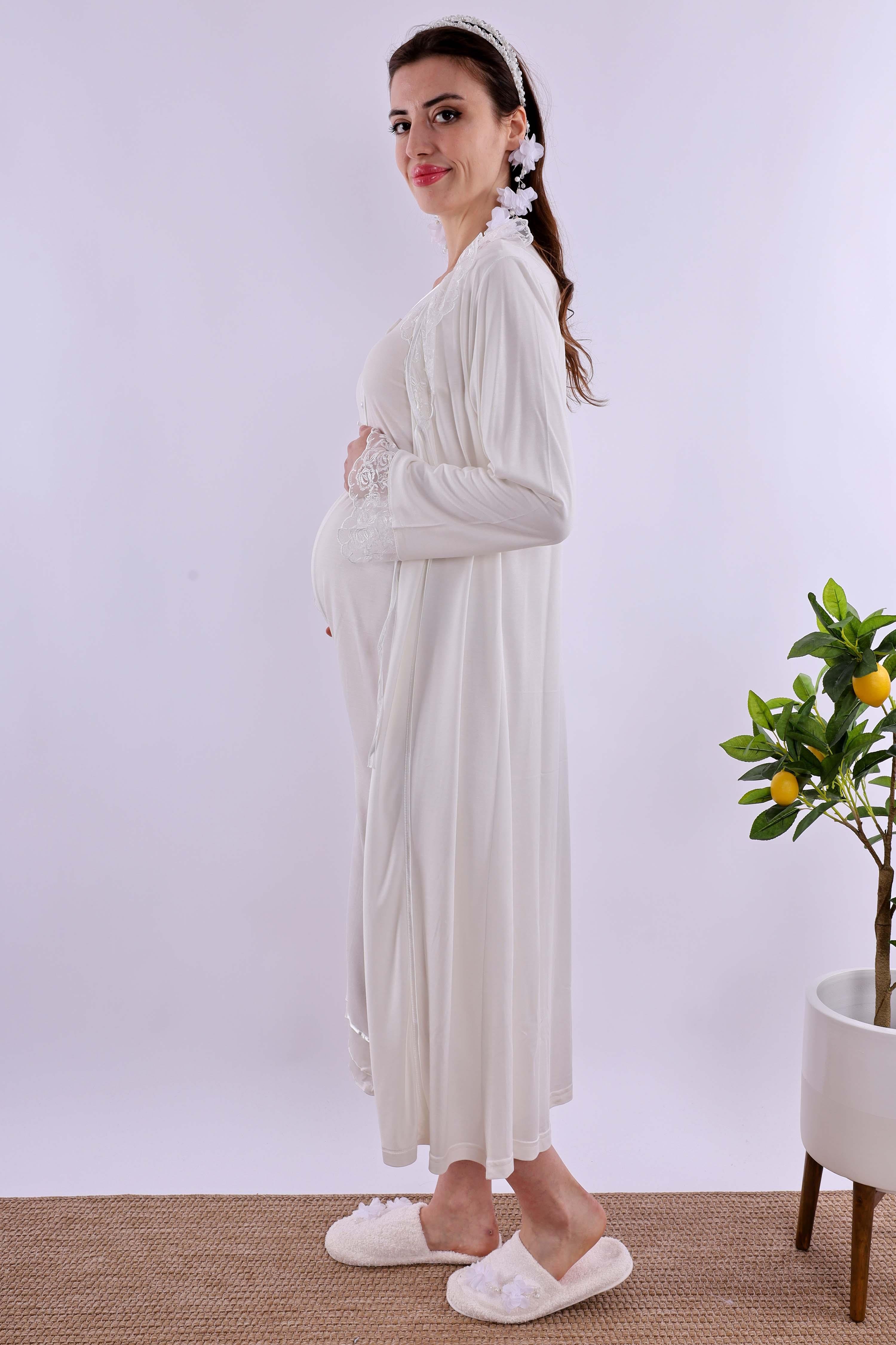 Effortt Ekru Hamile Lohusa Set BYL224262