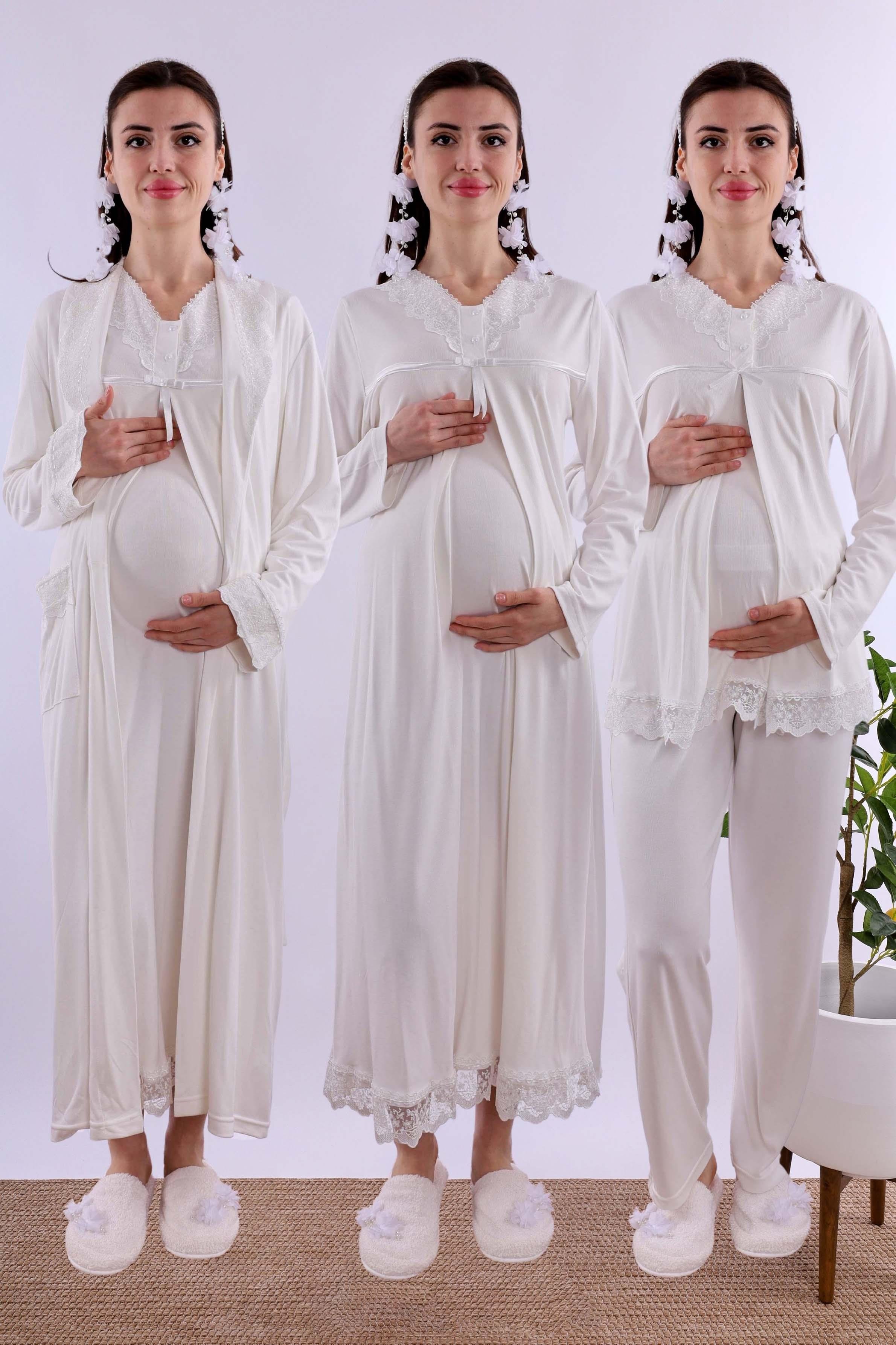 Effortt Ekru Hamile Lohusa Set BYL240362