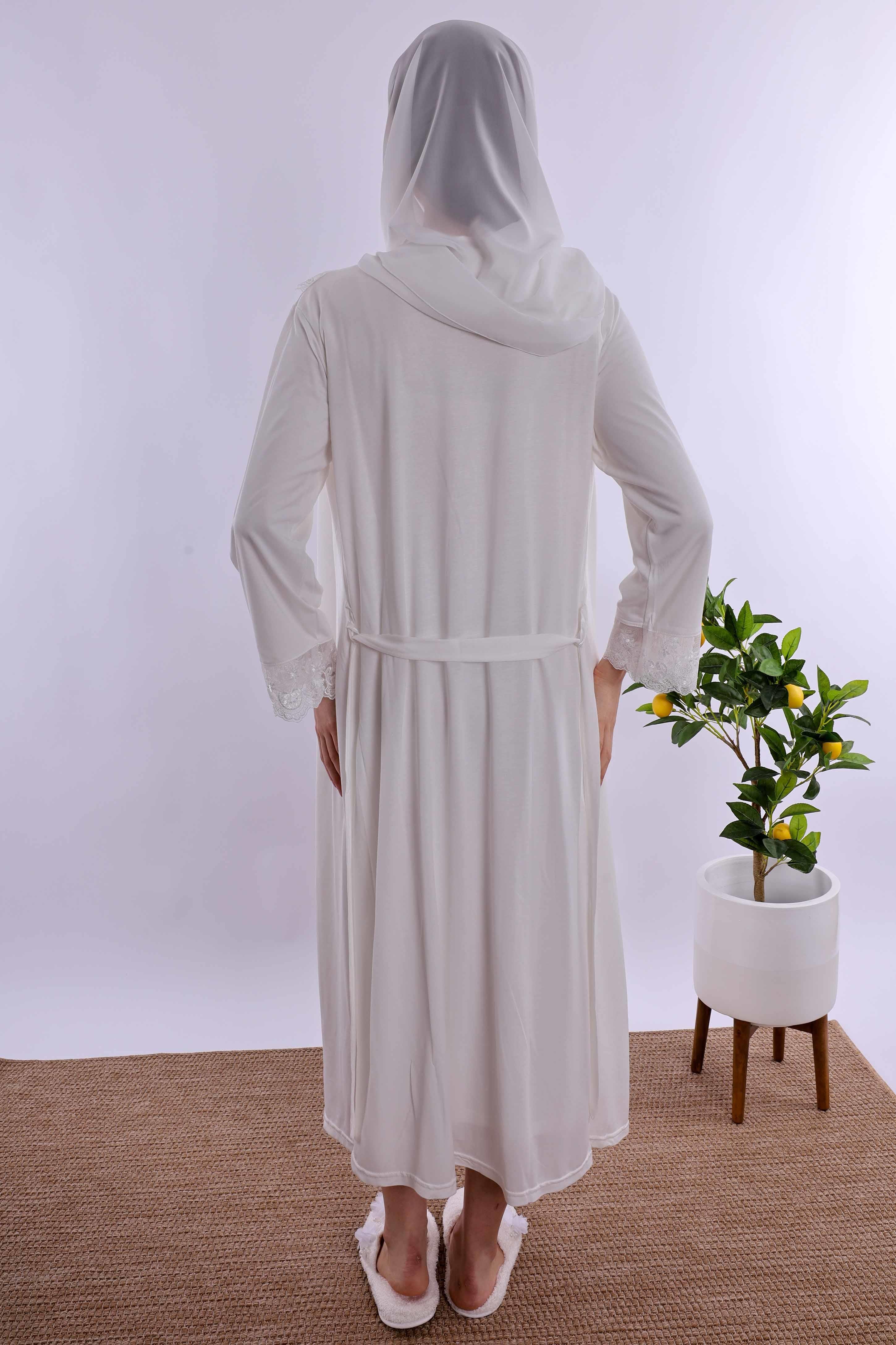 Effortt Ekru Tesettürlü Hamile Lohusa Set BYL2T24052