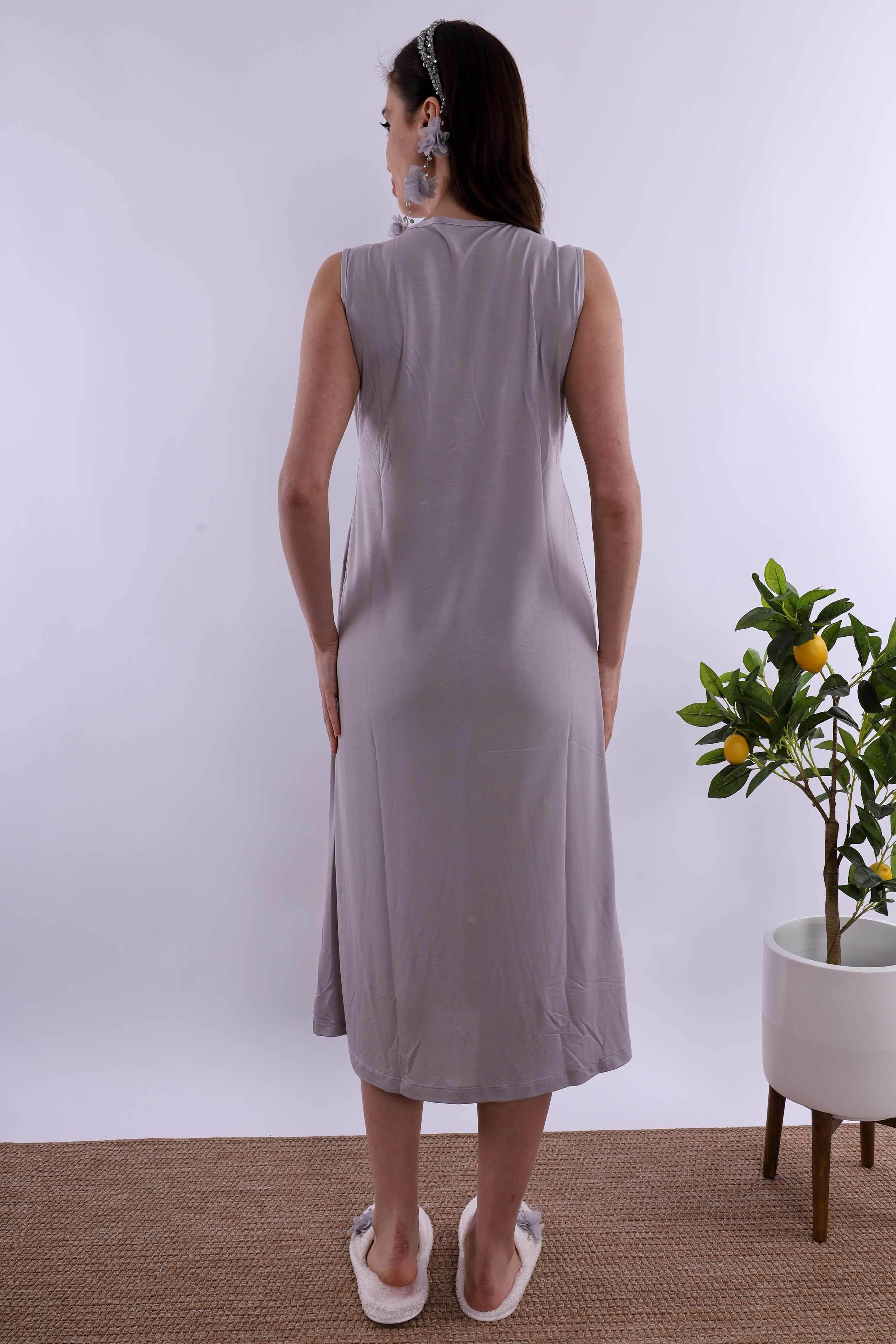 Effortt Gri Hamile Lohusa Set BYL280362